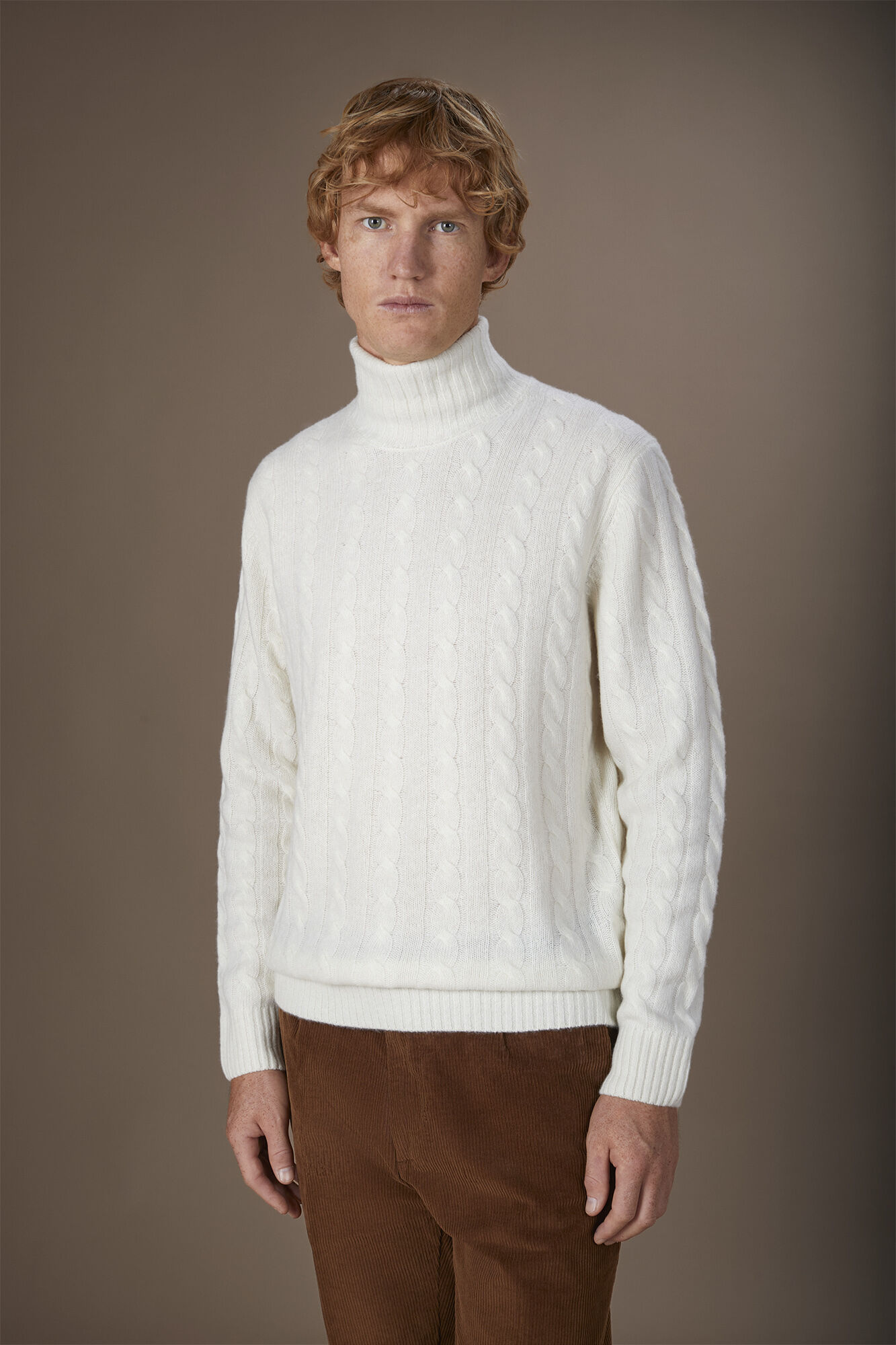 Doppelganger - Maglia uomo collo alto lambswool regular fit
