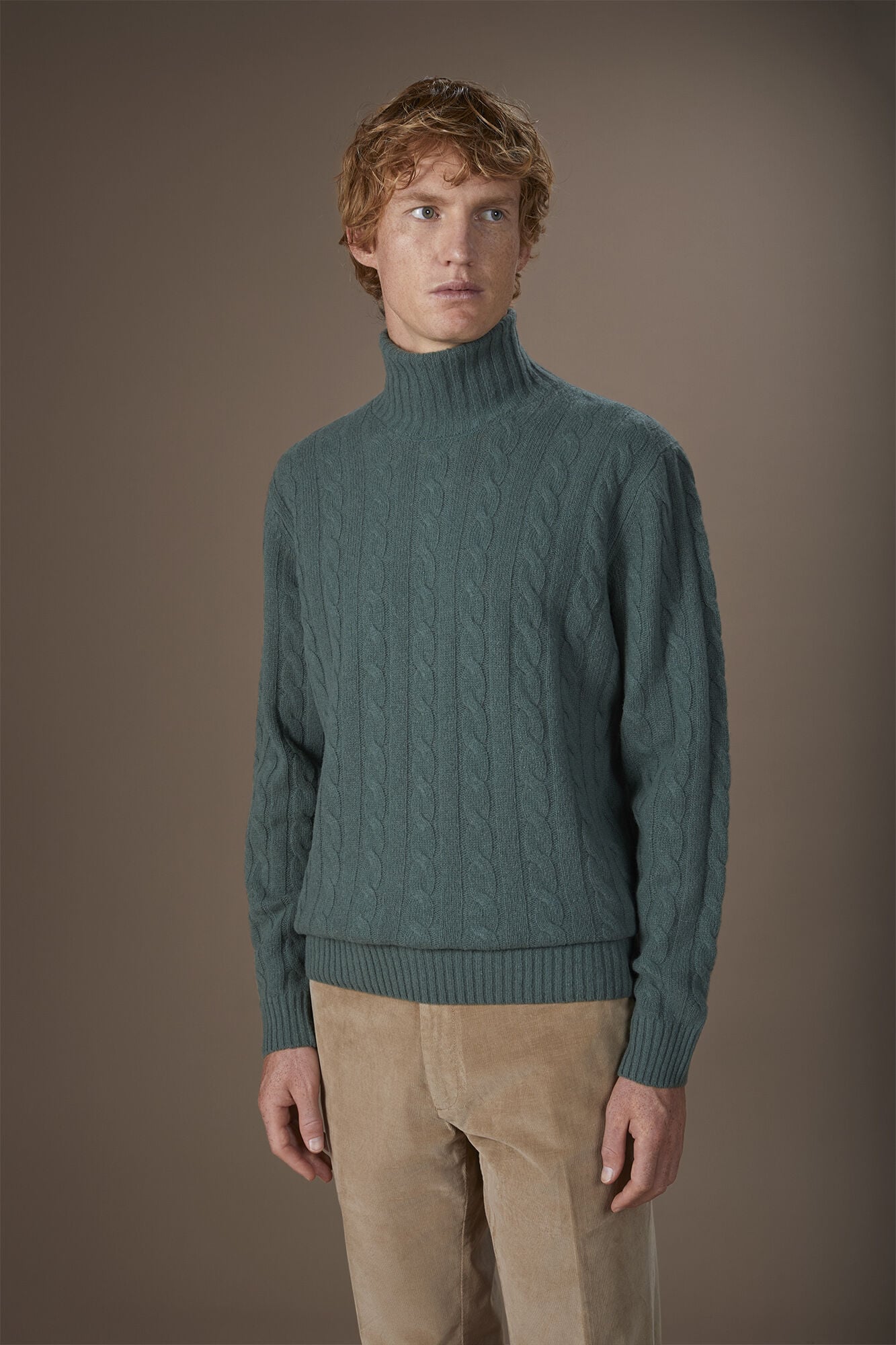 Doppelganger - Maglia uomo collo alto lambswool regular fit