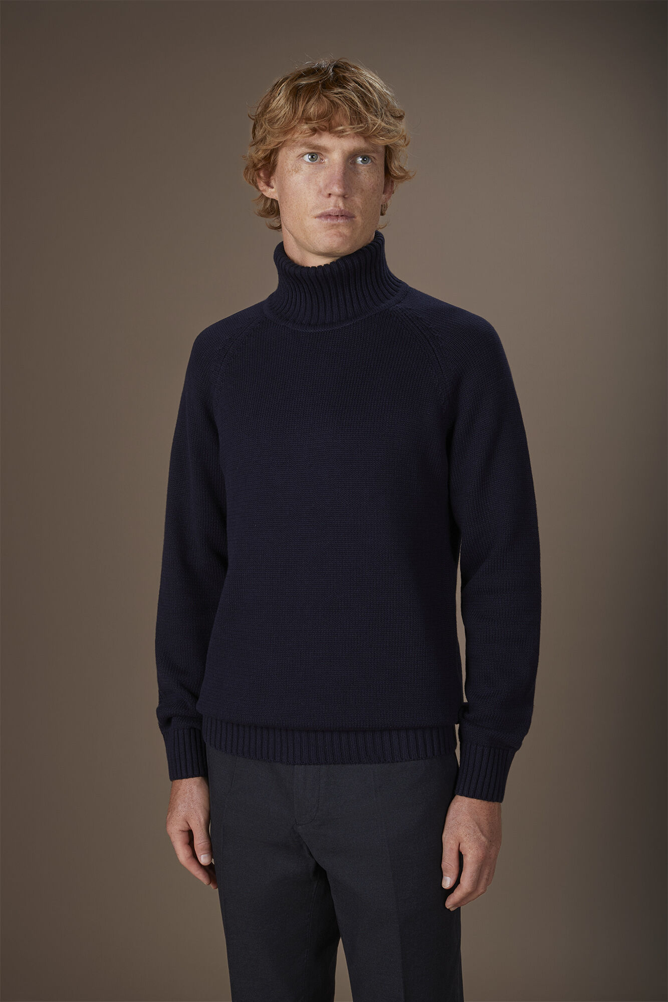 Doppelganger - Maglia uomo dolcevita 100% cotone regular fit