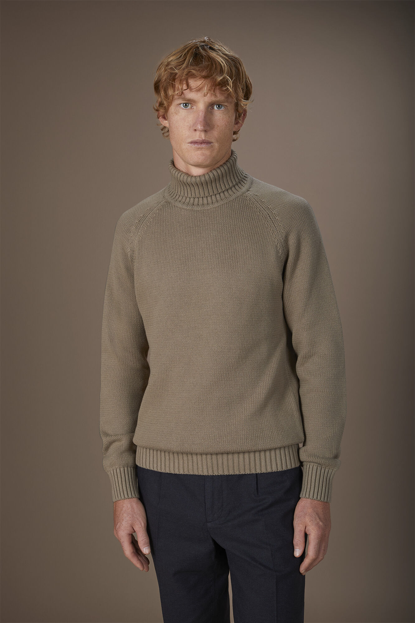 Doppelganger - Maglia uomo dolcevita 100% cotone regular fit
