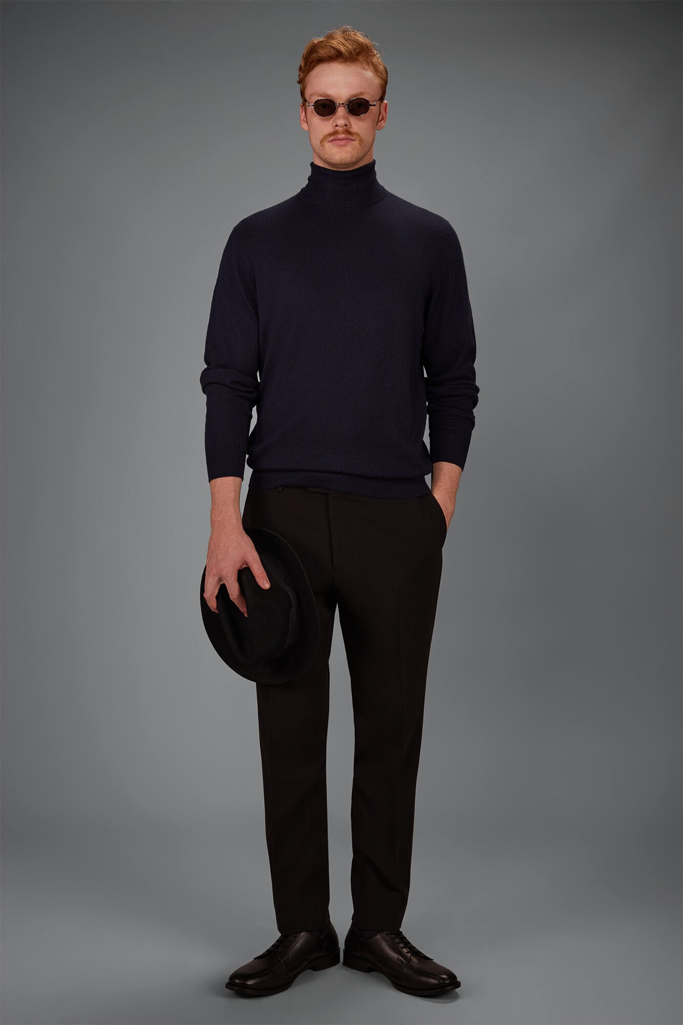Doppelganger - Maglia uomo dolcevita in misto lana e cotone regular fit