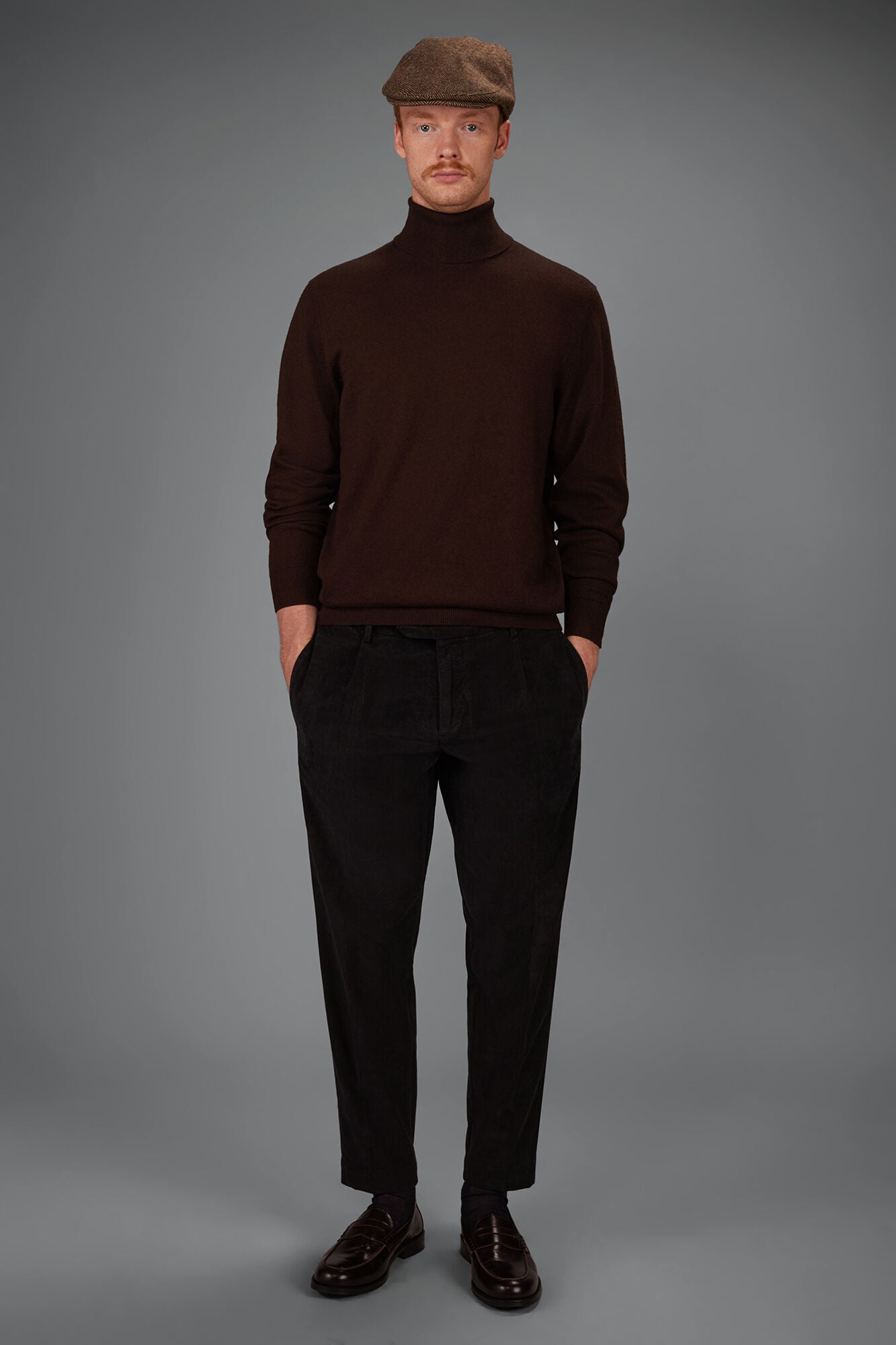 Doppelganger - Maglia uomo dolcevita in misto lana e cotone regular fit
