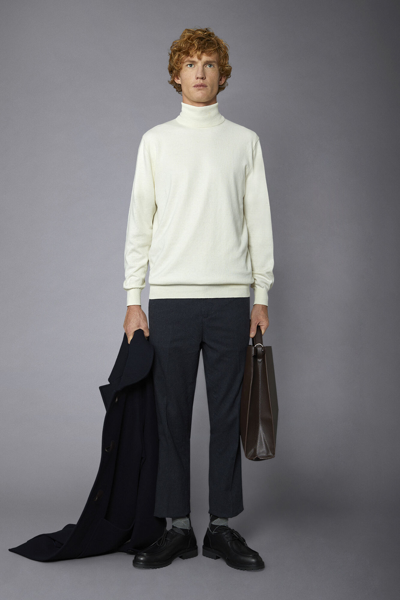 Doppelganger - Maglia uomo dolcevita lana e cotone Doppelganger - Maglia uomo dolcevita lana e cotone