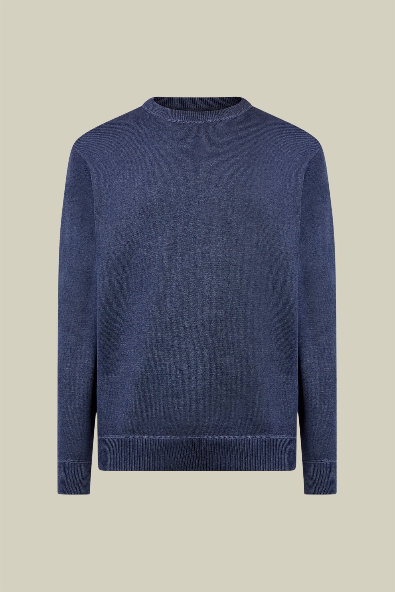 Doppelganger - Maglia uomo girocollo 100% cotone con dettagli effetto felpa regular fit