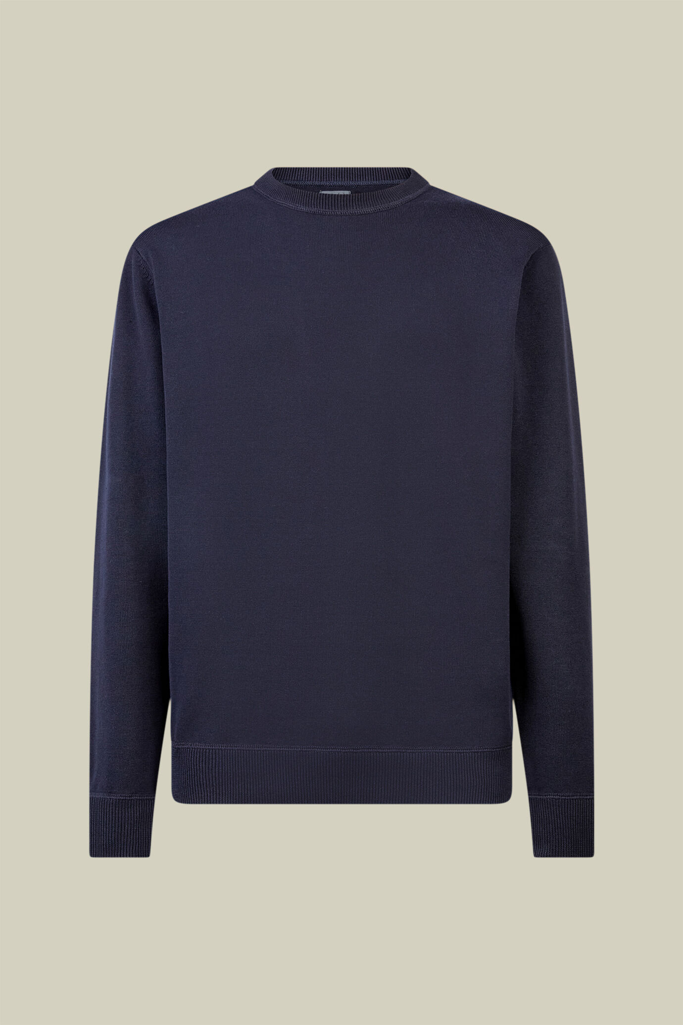 Doppelganger - Maglia uomo girocollo 100% cotone con dettagli effetto felpa regular fit