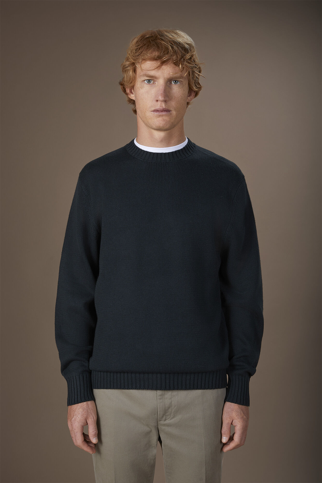 Doppelganger - Maglia uomo girocollo in costa inglese regular fit