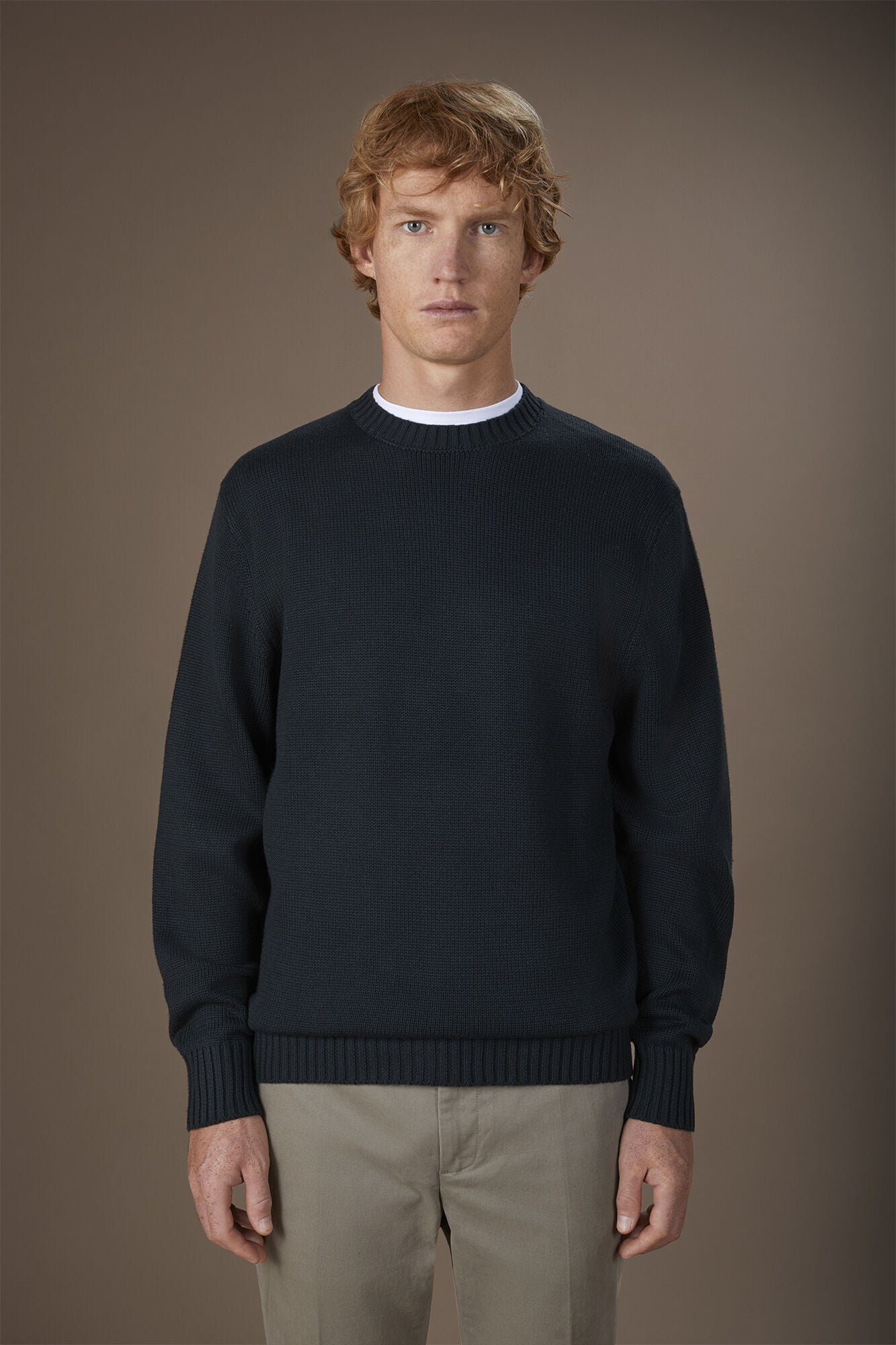 Doppelganger - Maglia uomo girocollo in costa inglese regular fit