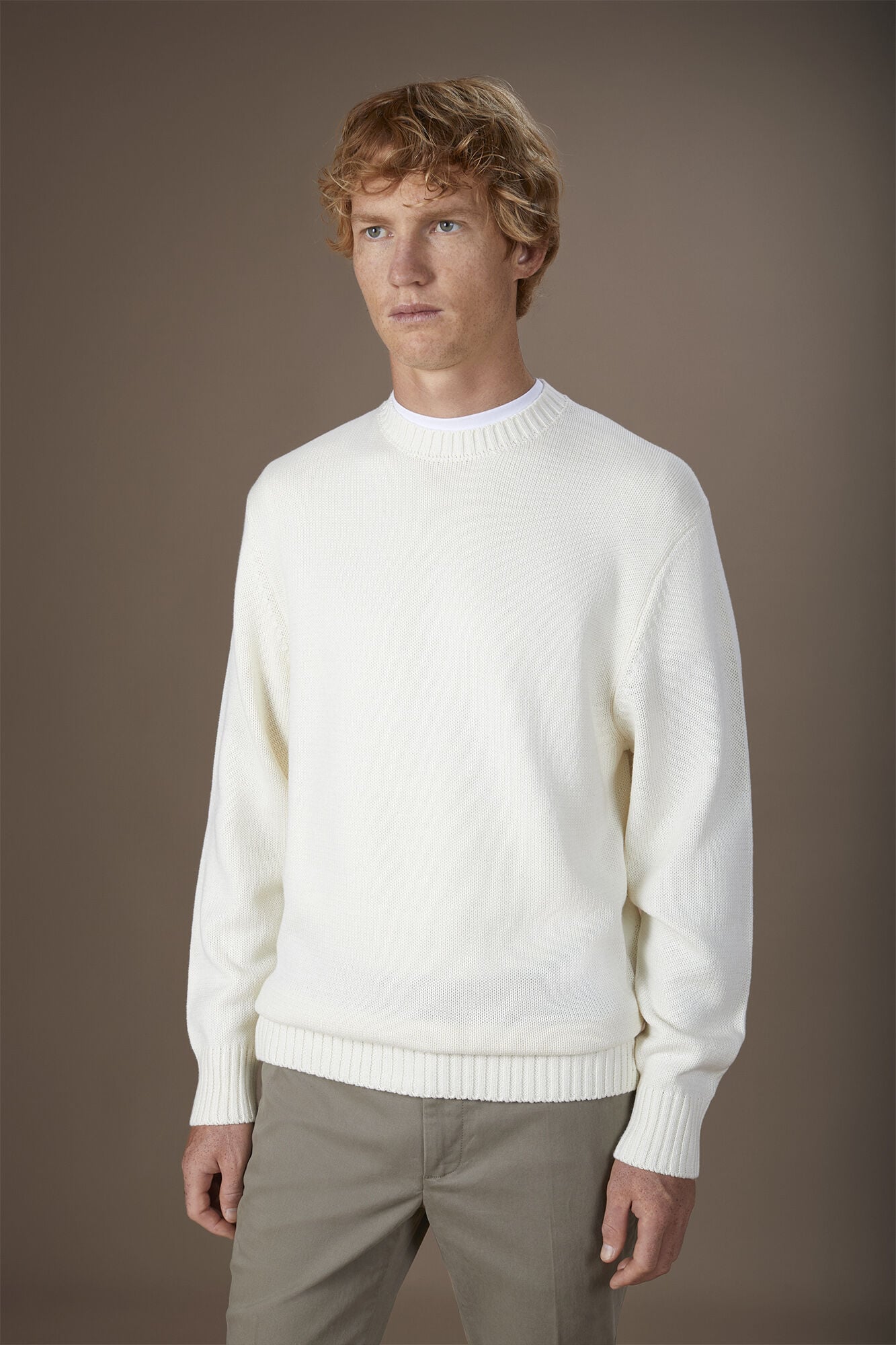 Doppelganger - Maglia uomo girocollo in costa inglese regular fit