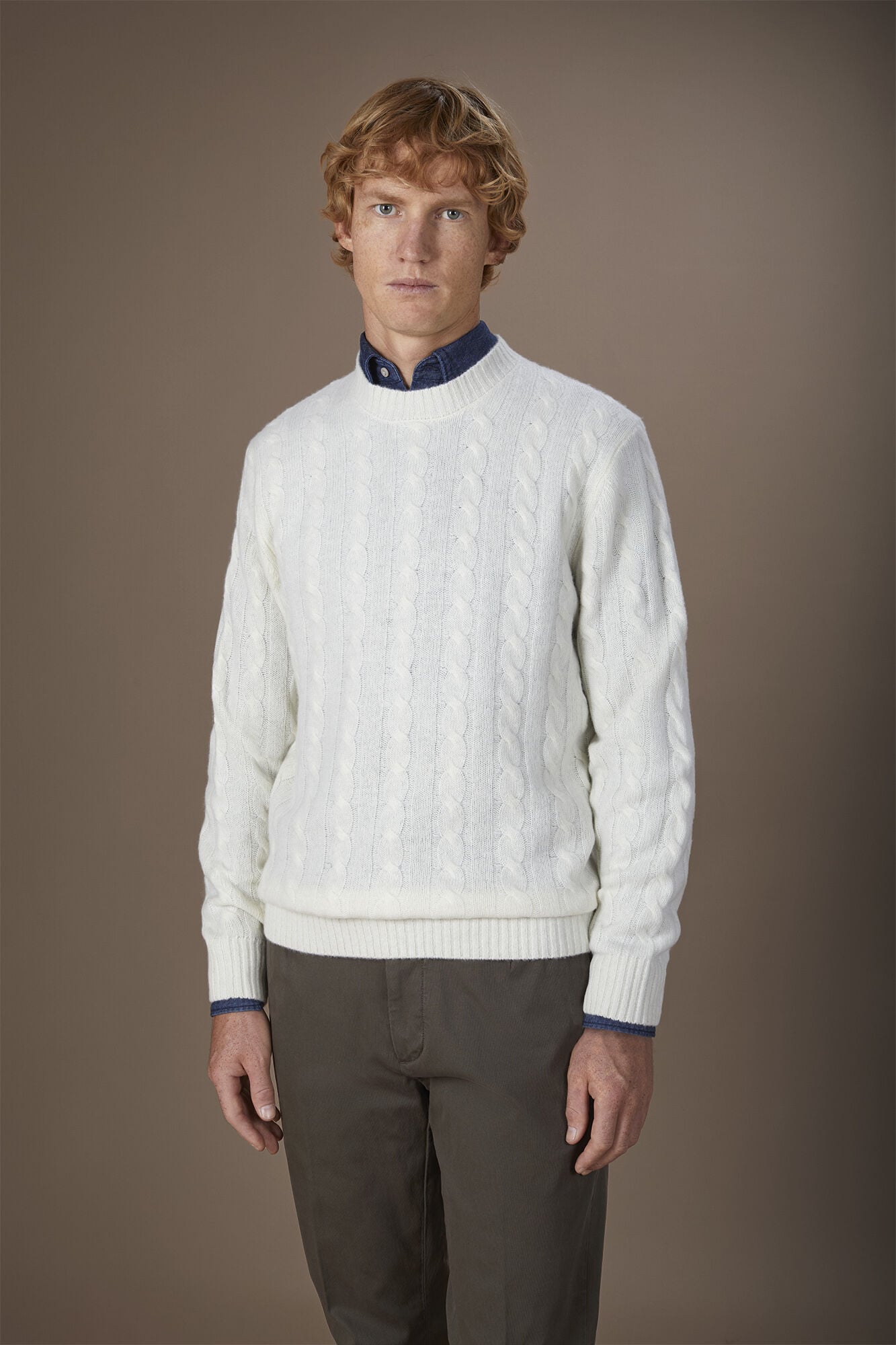 Doppelganger - Maglia uomo girocollo lambswool regular fit