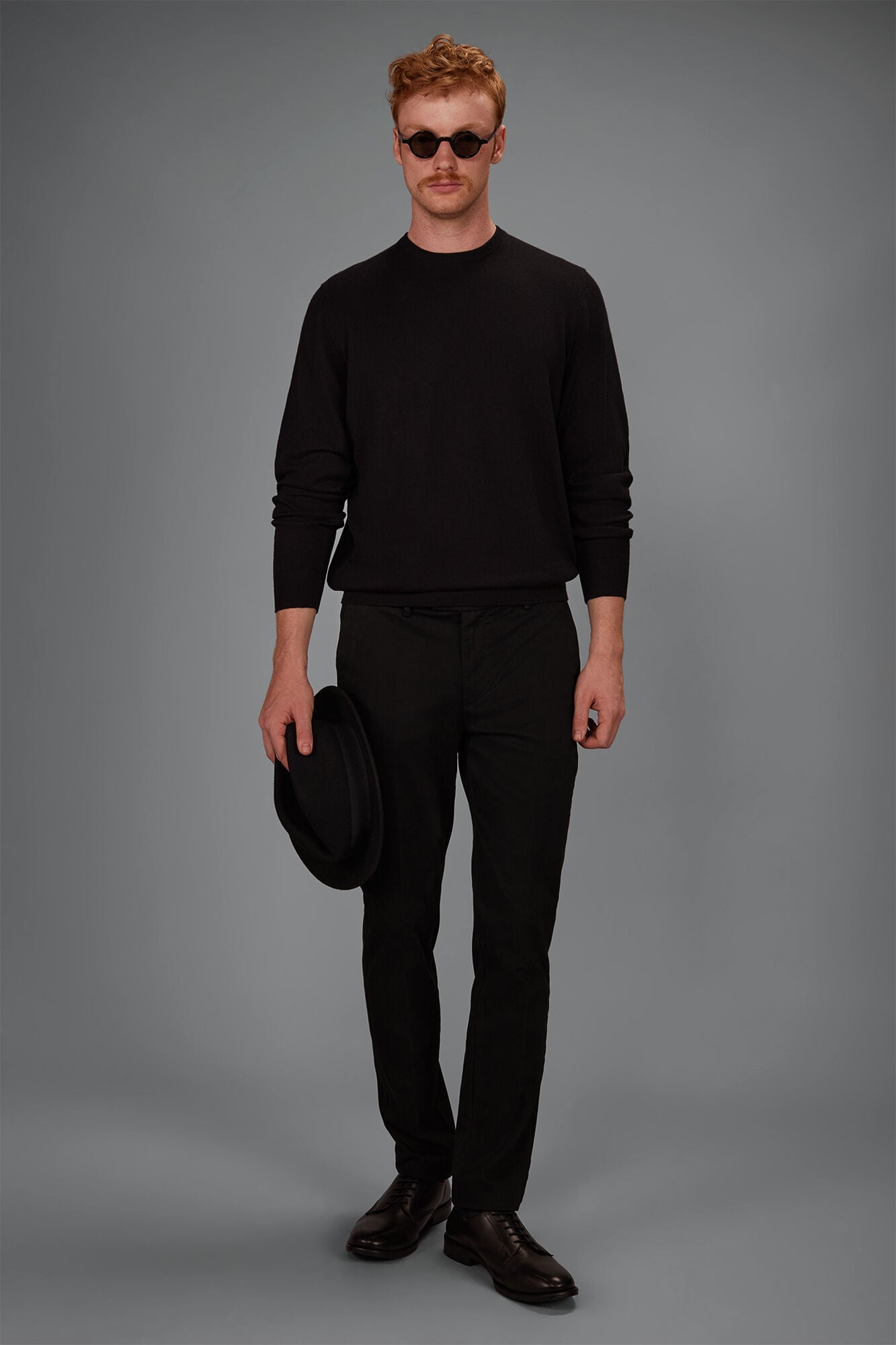 Doppelganger - Maglia uomo girocollo lana e cotone regular fit