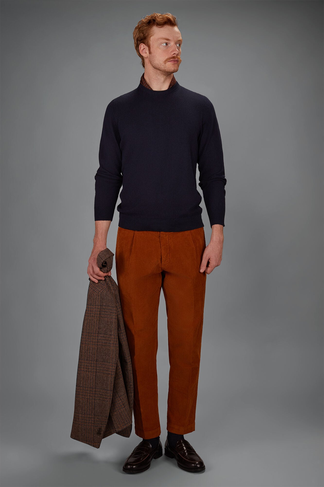 Doppelganger - Maglia uomo girocollo lana e cotone regular fit