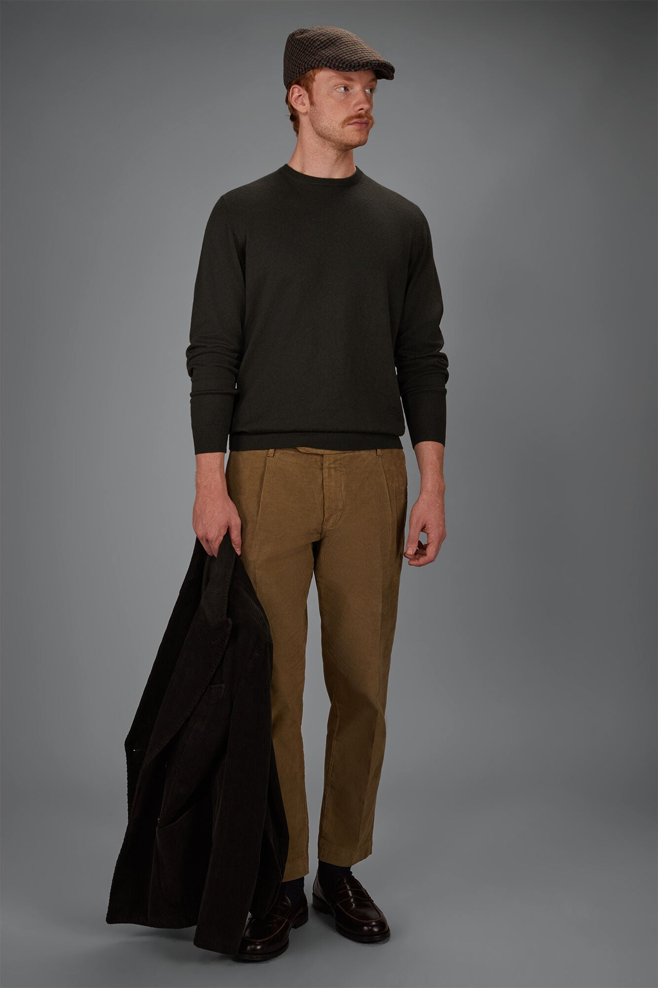Doppelganger - Maglia uomo girocollo lana e cotone regular fit