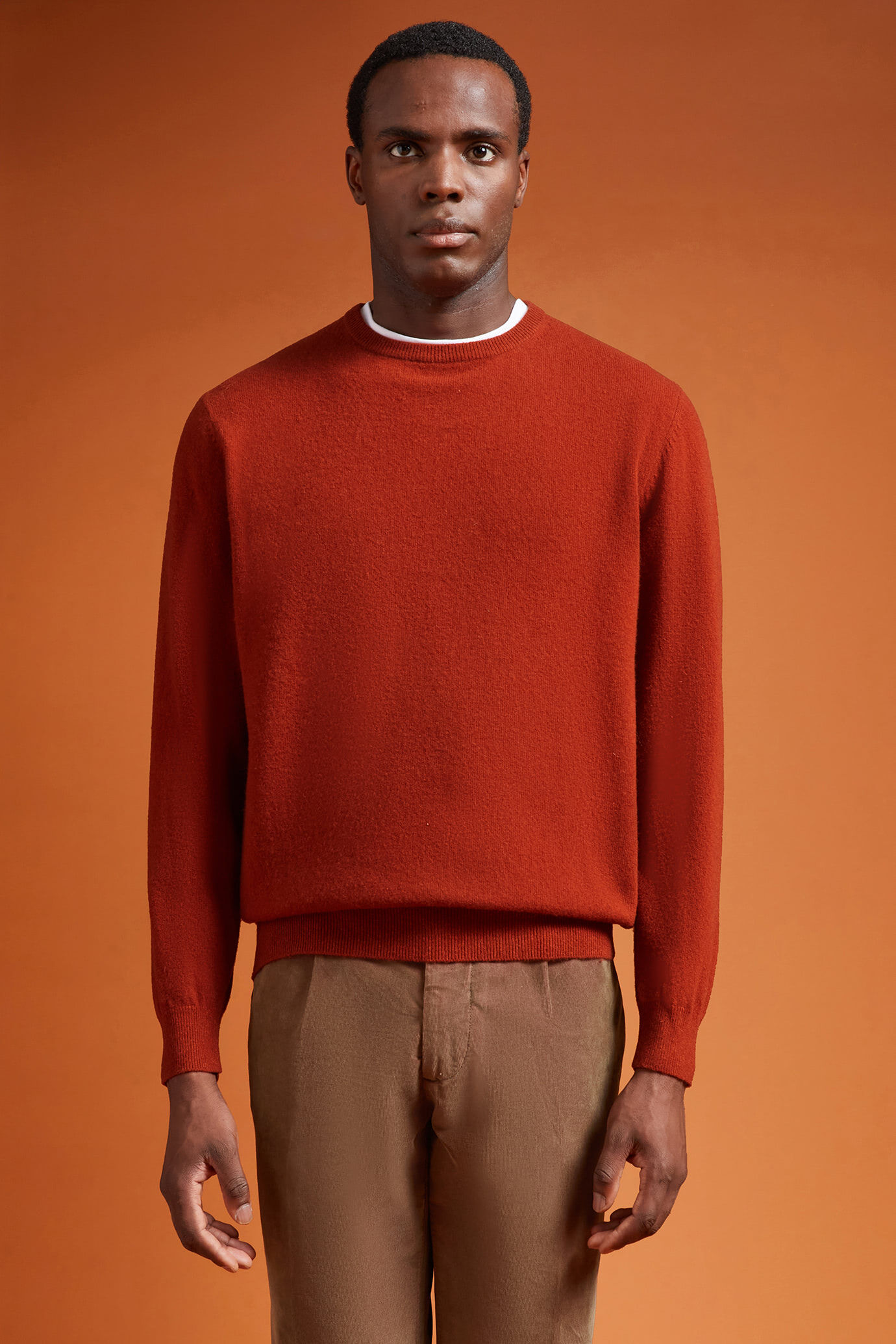 Doppelganger - Maglia uomo girocollo misto lana lambswool regular fit