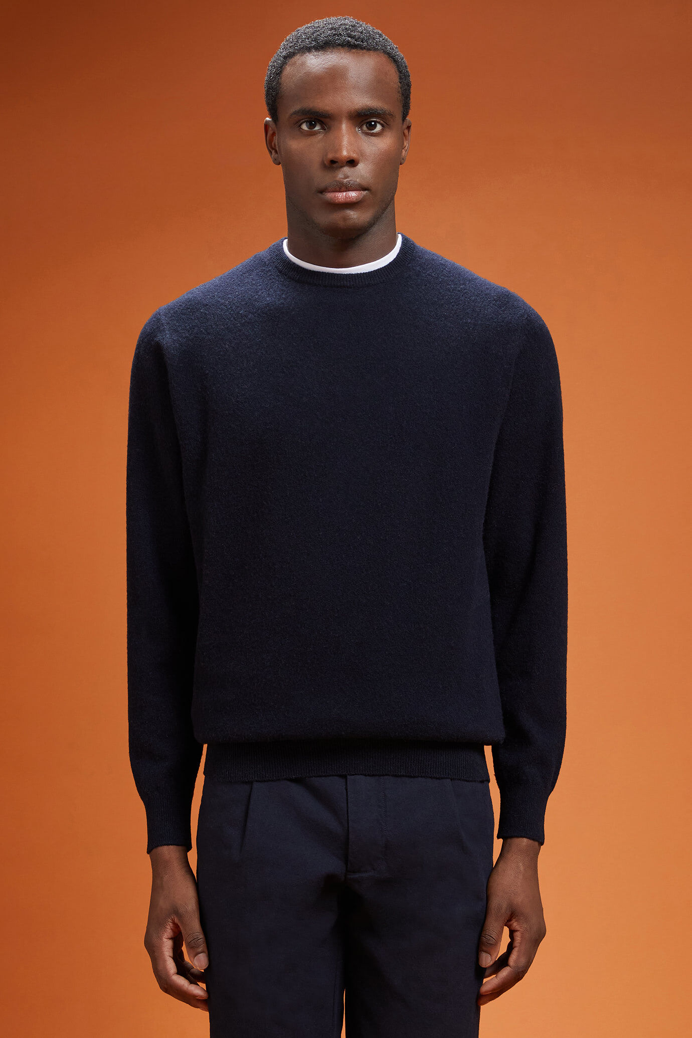Doppelganger - Maglia uomo girocollo misto lana lambswool regular fit