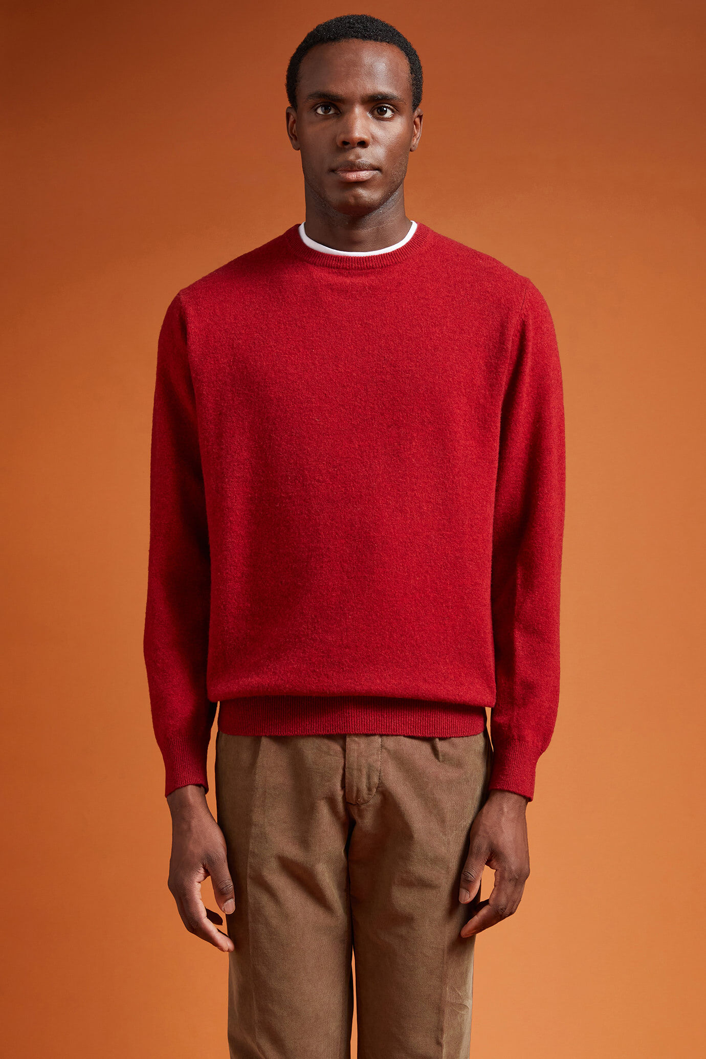 Doppelganger - Maglia uomo girocollo misto lana lambswool regular fit
