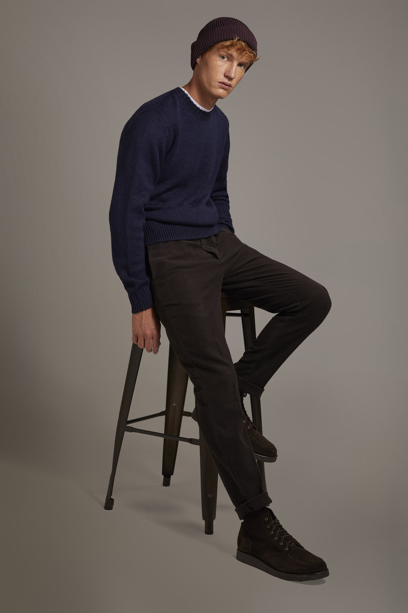 Doppelganger - Pantalone chino regular fit tessuto in fustagno Doppelganger - Pantalone chino regular fit tessuto in fustagno