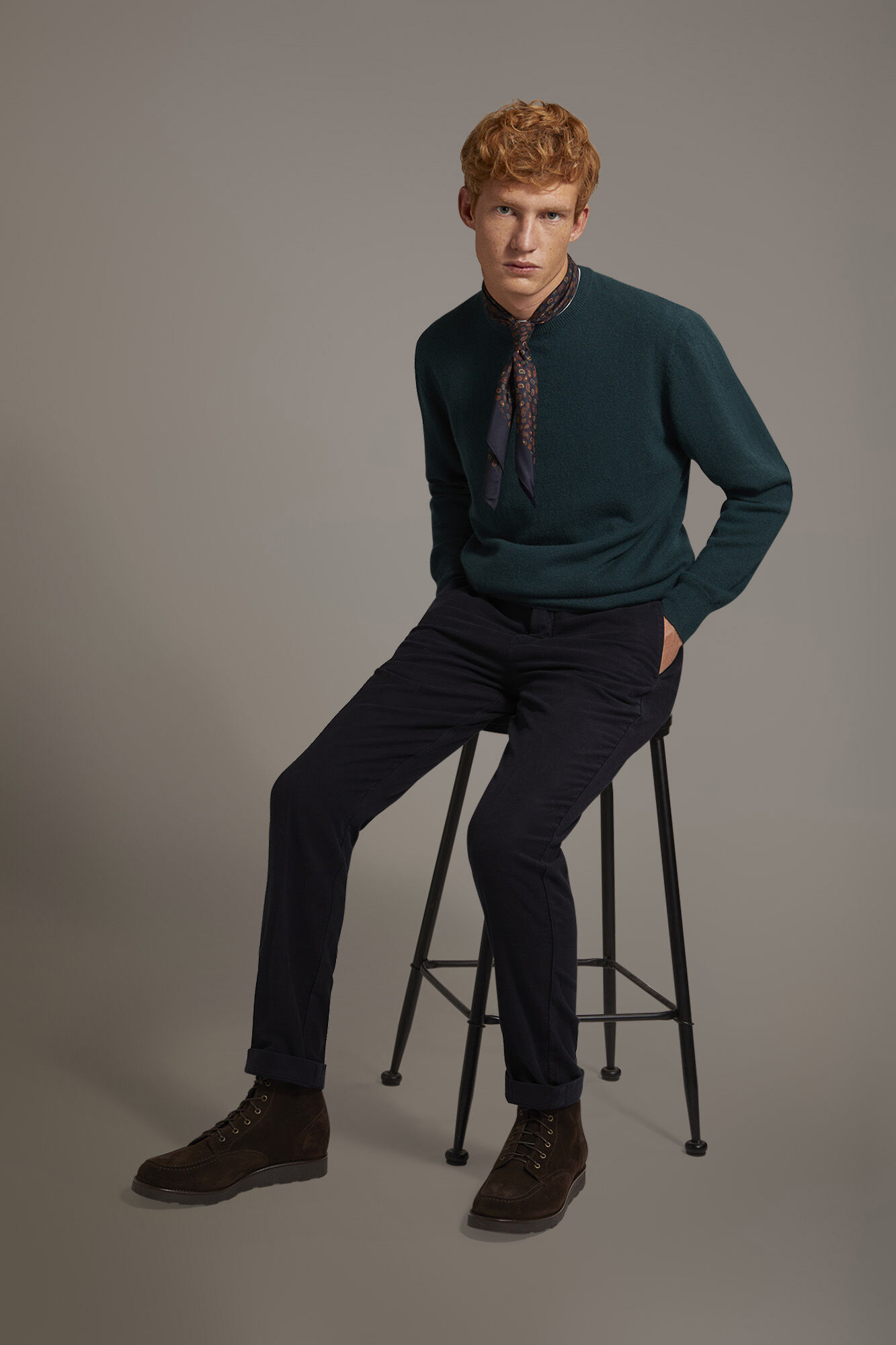 Doppelganger - Pantalone chino regular fit tessuto in fustagno Doppelganger - Pantalone chino regular fit tessuto in fustagno