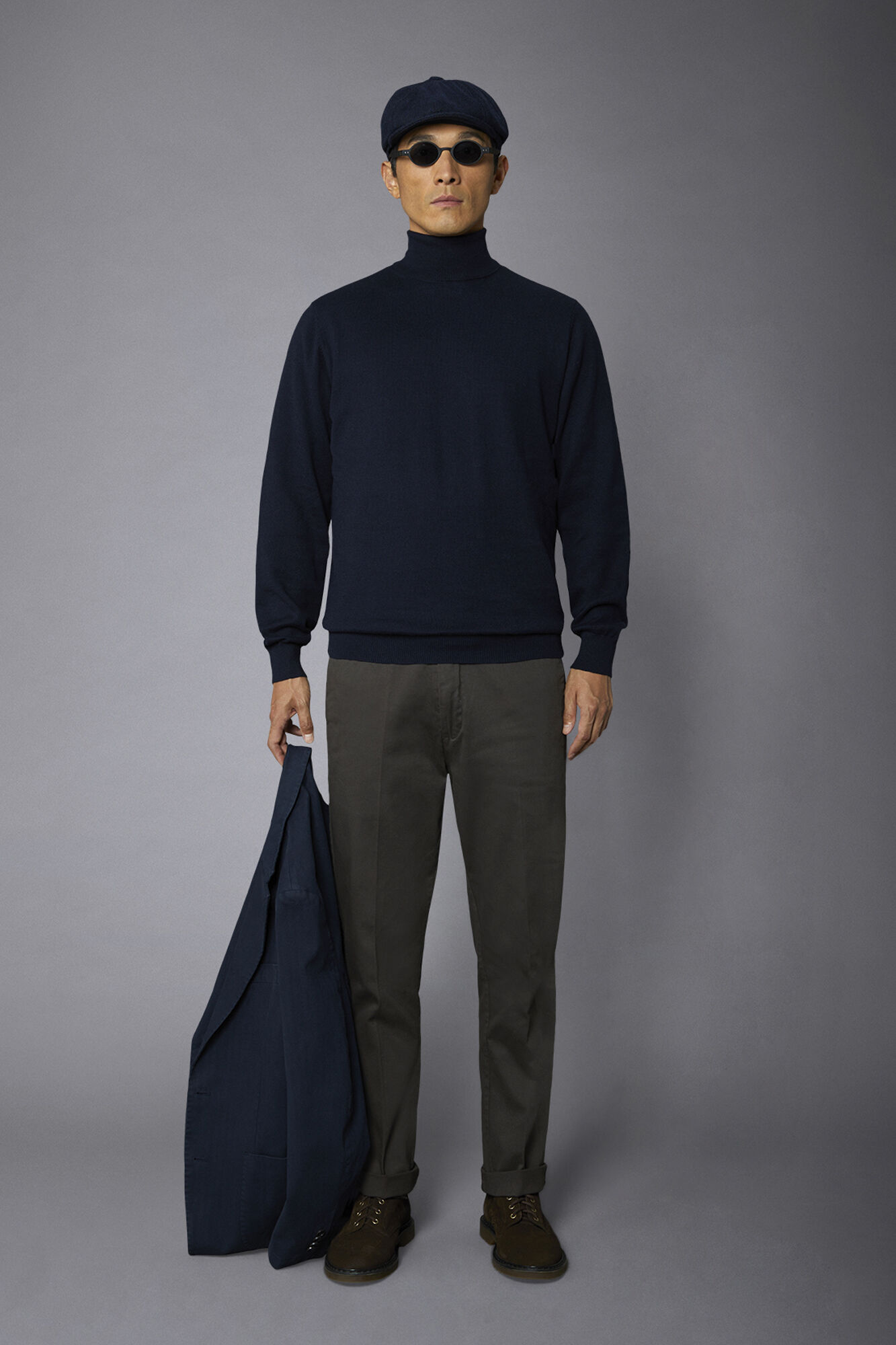 Doppelganger - Pantalone chino uomo classico costruzione twill regular fit