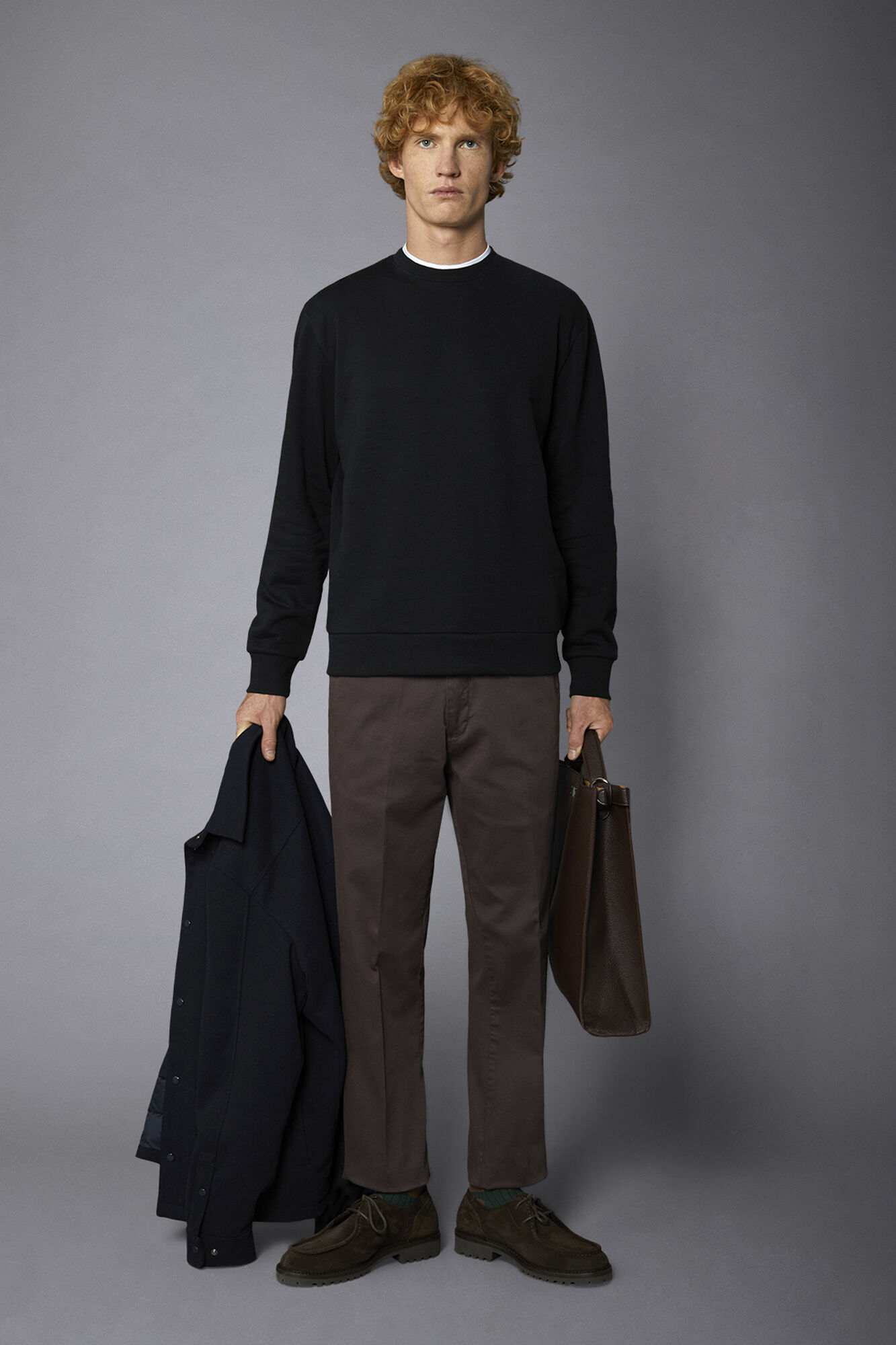 Doppelganger - Pantalone chino uomo classico costruzione twill regular fit Doppelganger - Pantalone chino uomo classico costruzione twill regular fit