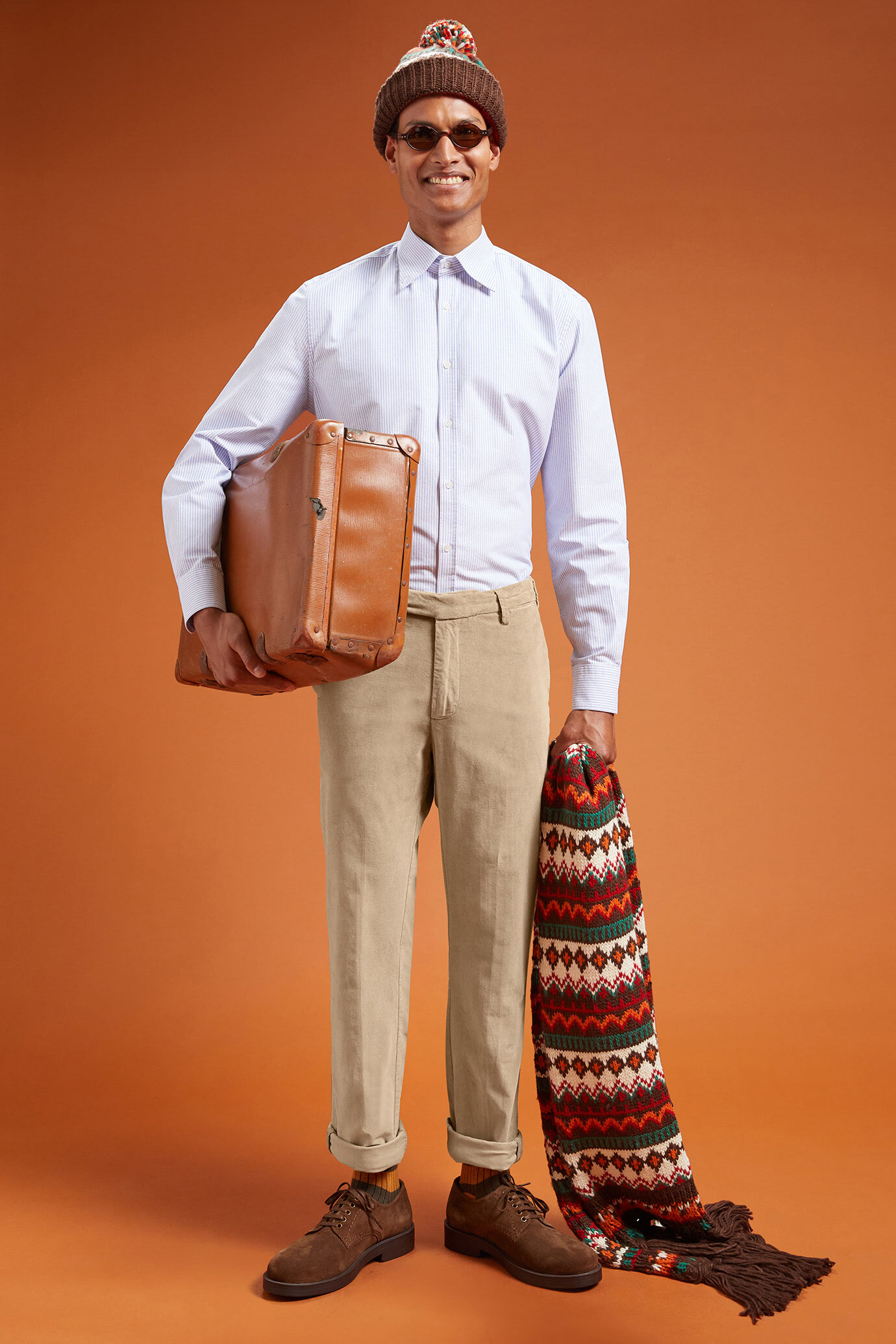 Doppelganger - Pantalone classico uomo in velluto 1000 righe regular fit