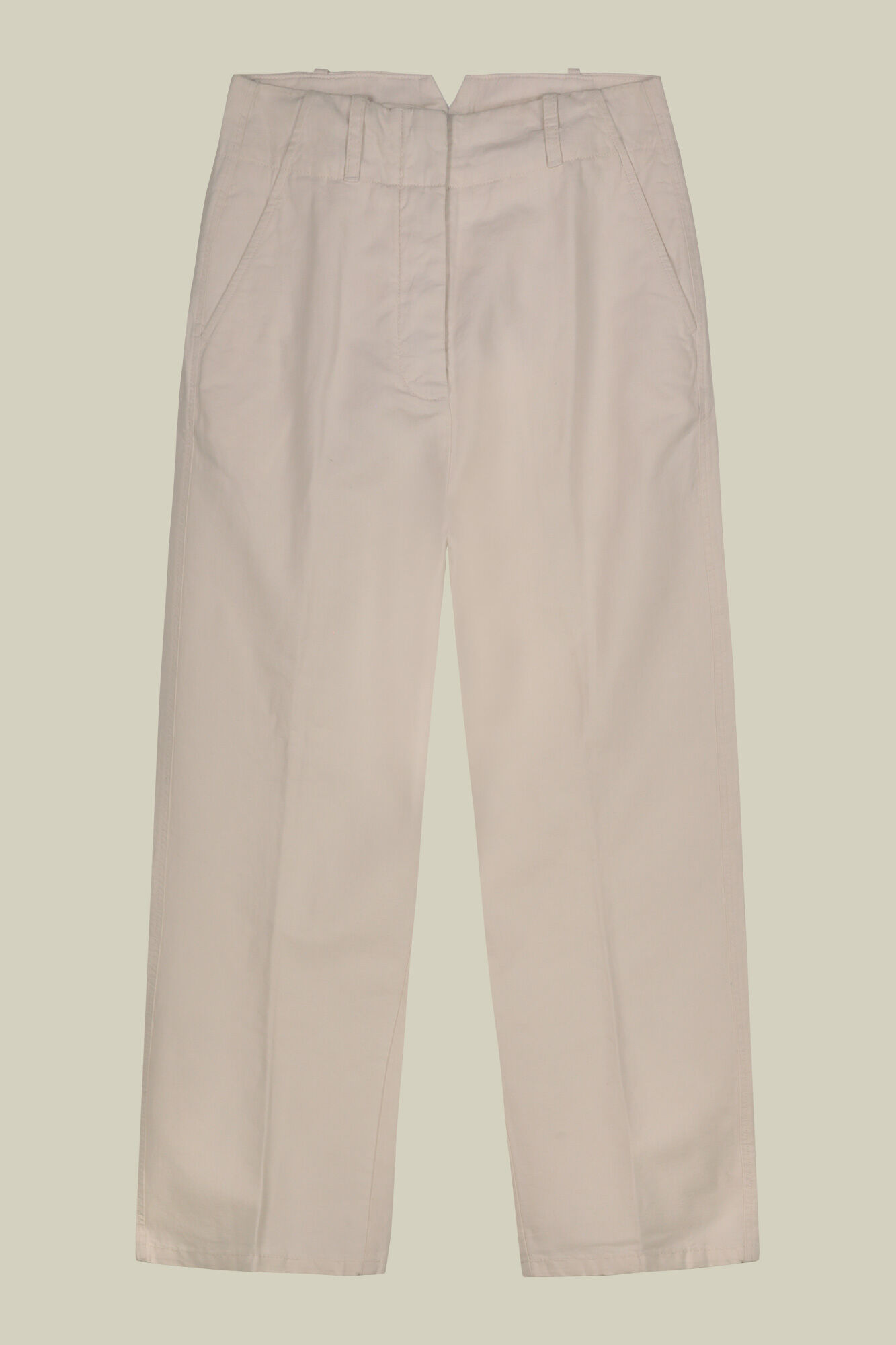 Doppelganger - Pantalone donna modello carrot misto lino e cotone