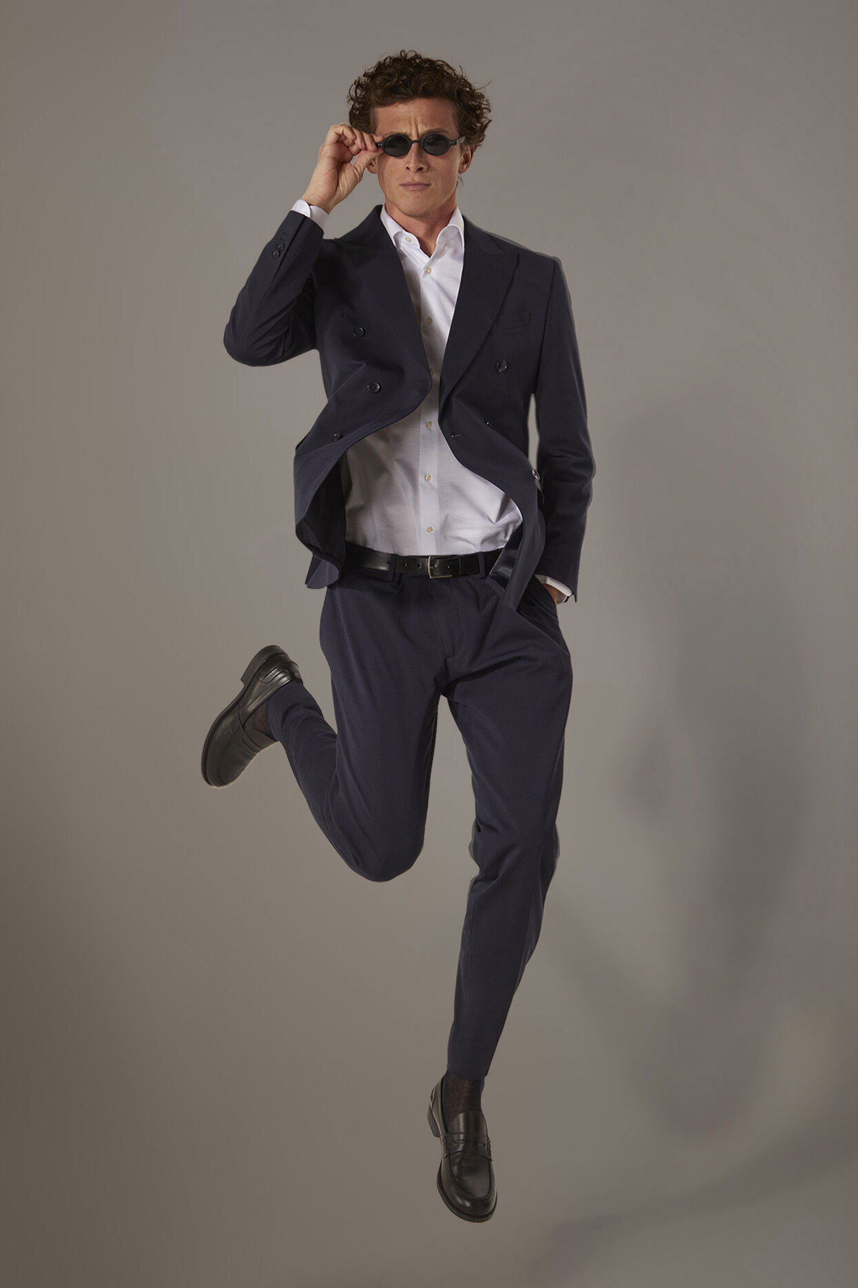 Doppelganger - Pantalone senza pinces in jersey regular fit