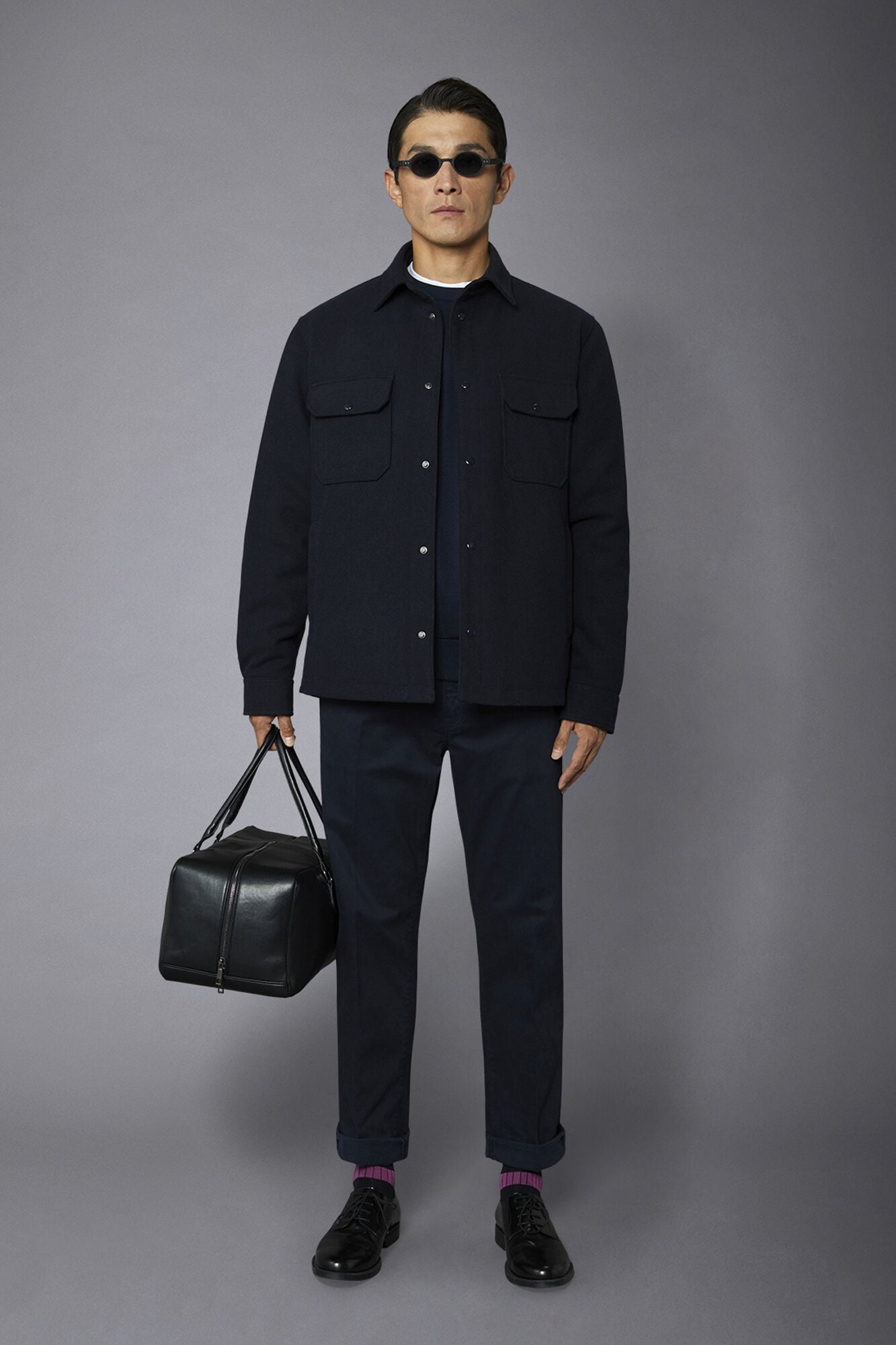 Doppelganger - Pantalone uomo 5 tasche tessuto twill lavato regular fit