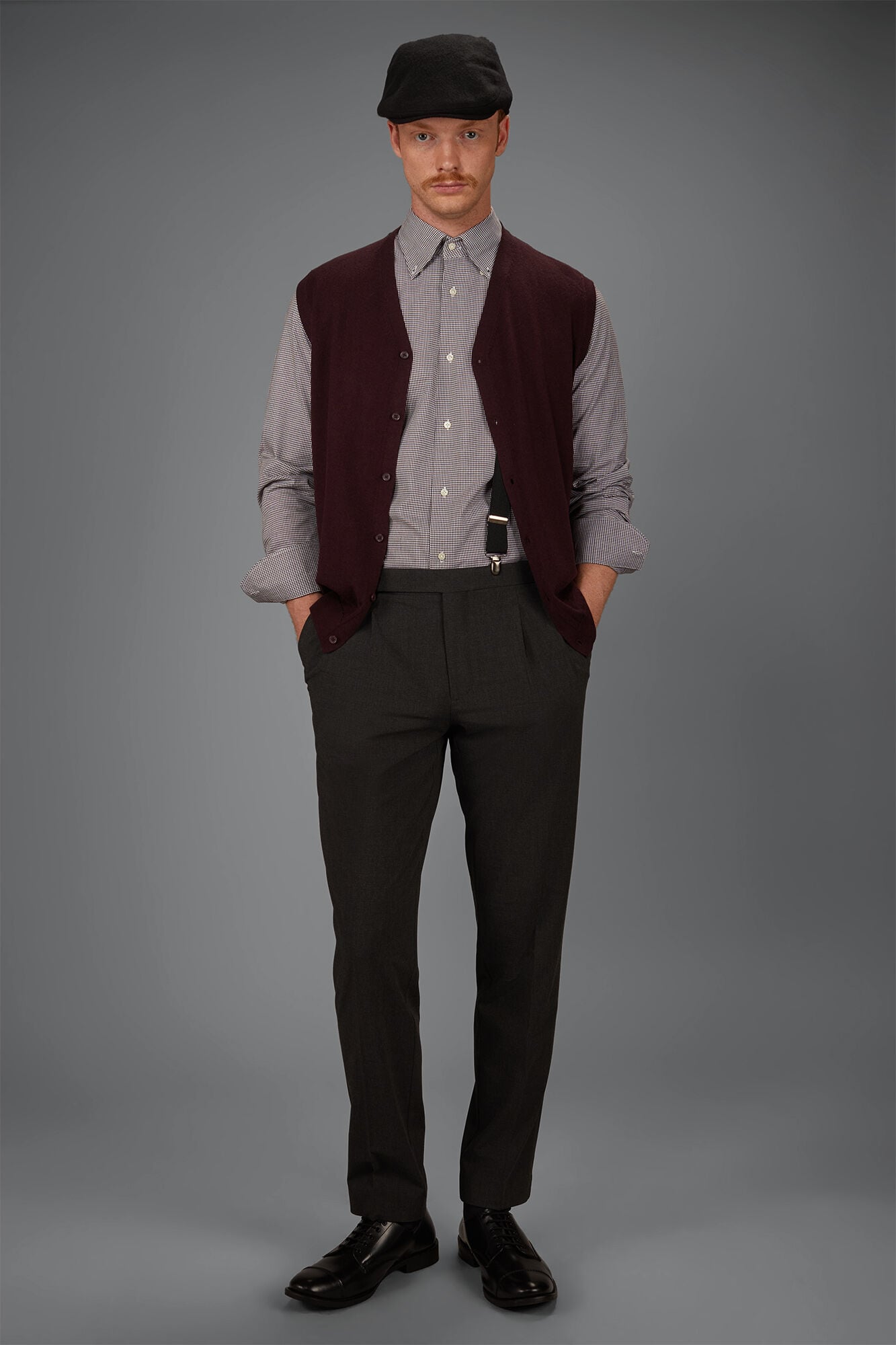 Doppelganger - Pantalone uomo bi-stretch melange comfort fit