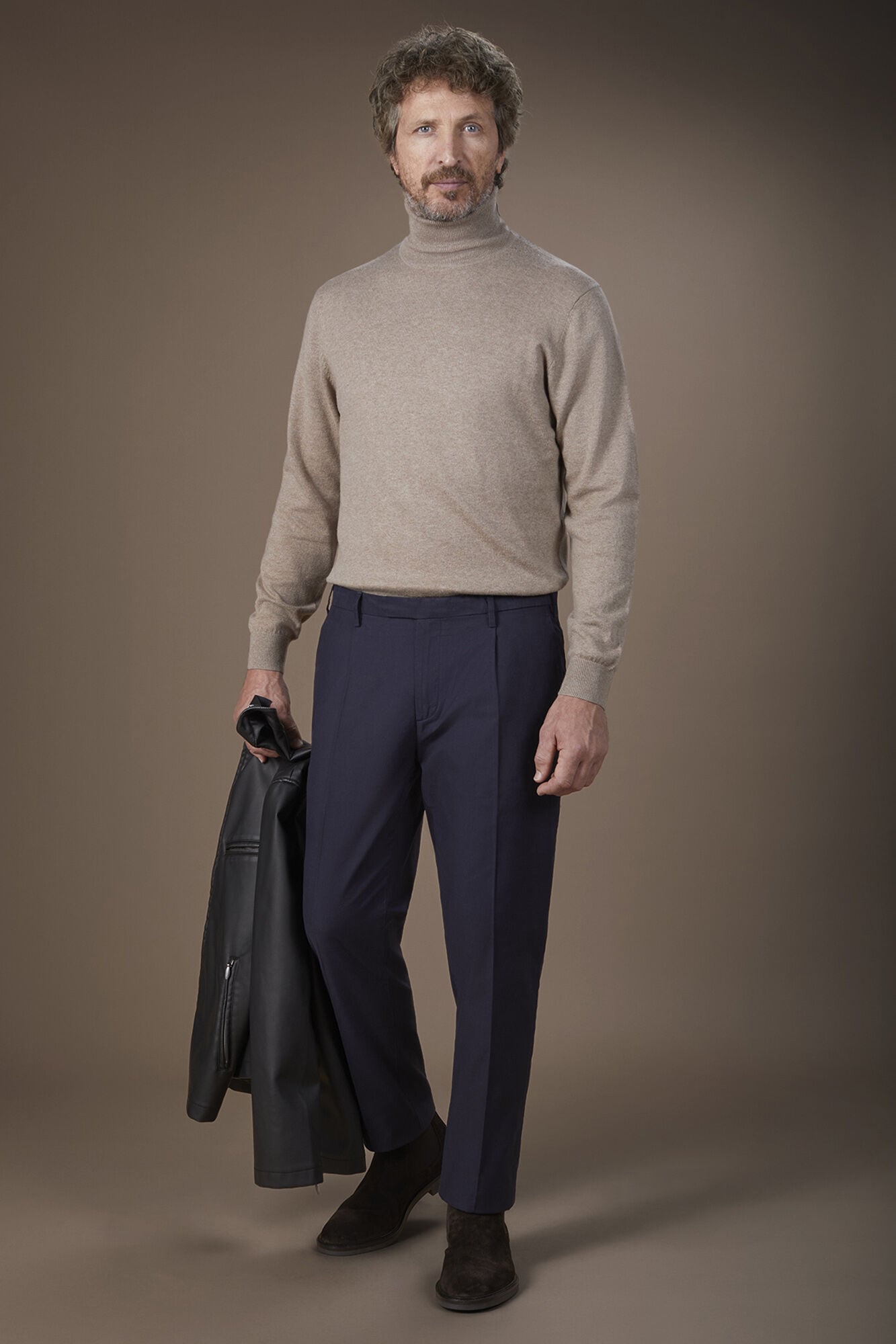 Doppelganger - Pantalone uomo classico in twill regular fit
