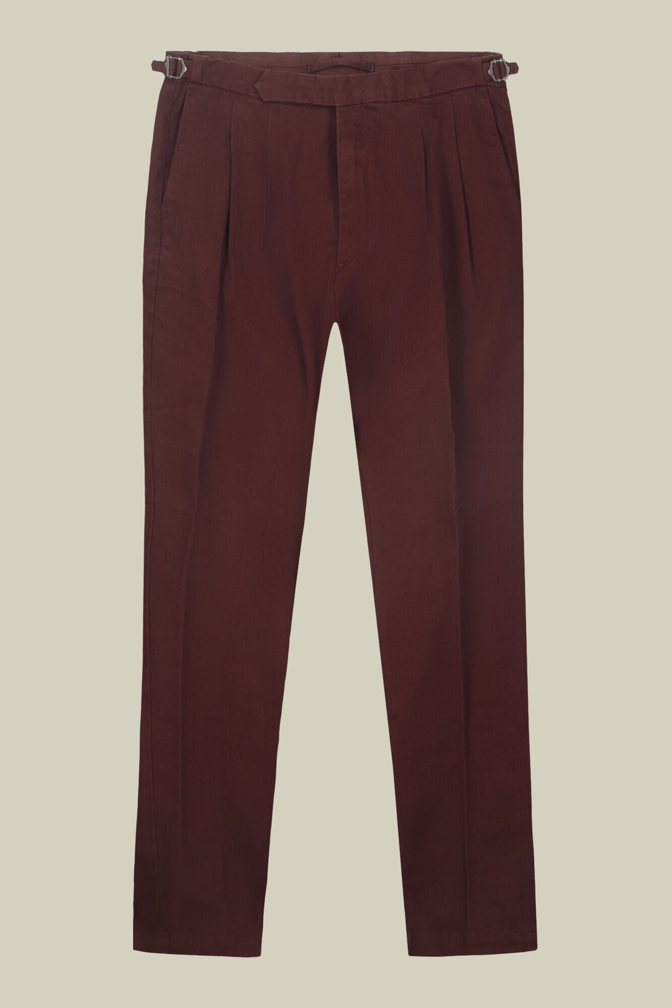 Doppelganger - Pantalone uomo in tela pesante con doppia pince comfort fit