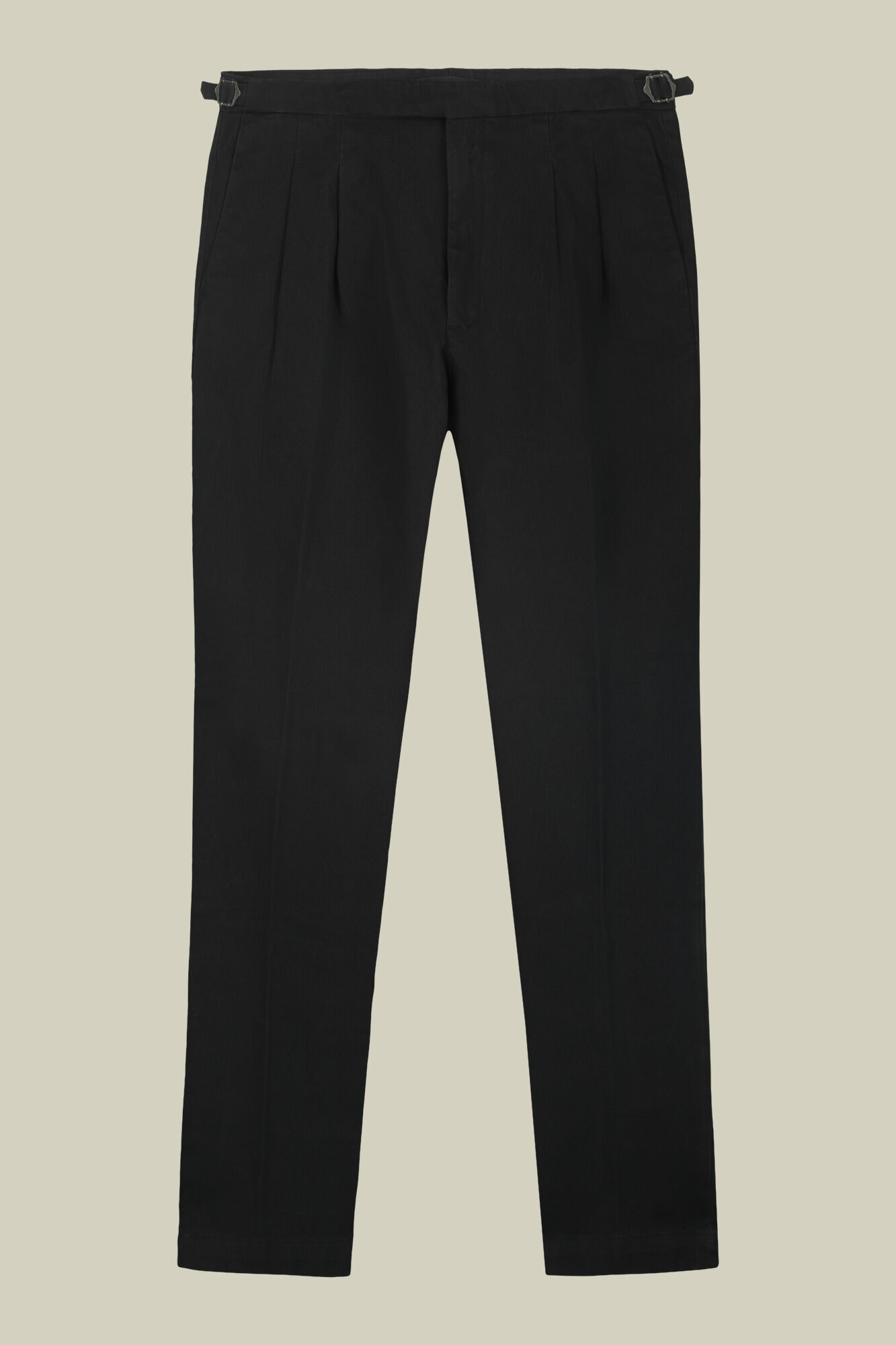 Doppelganger - Pantalone uomo in tela pesante con doppia pince comfort fit