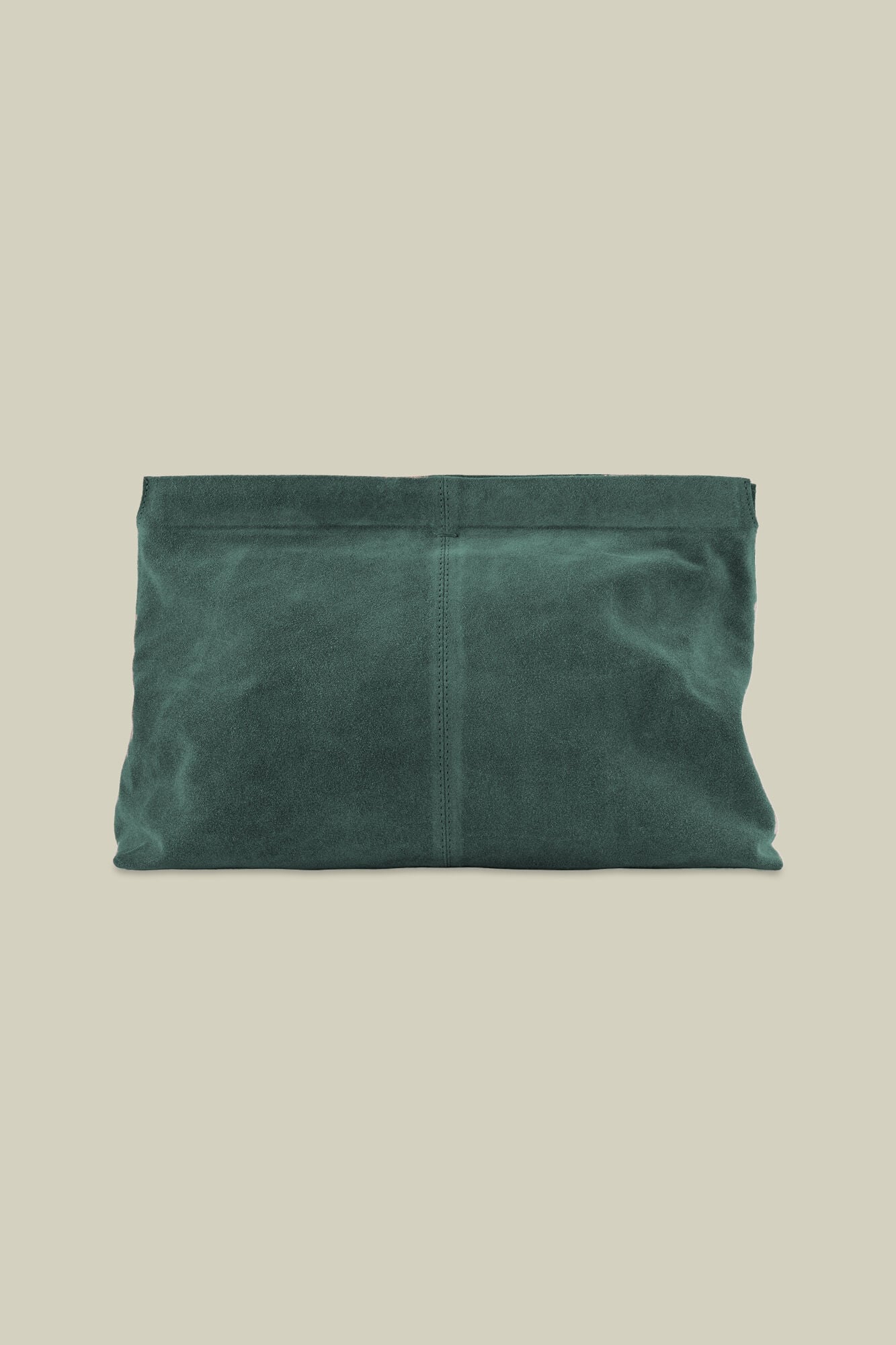 Doppelganger - Pochette uomo in vera pelle effetto camoscio