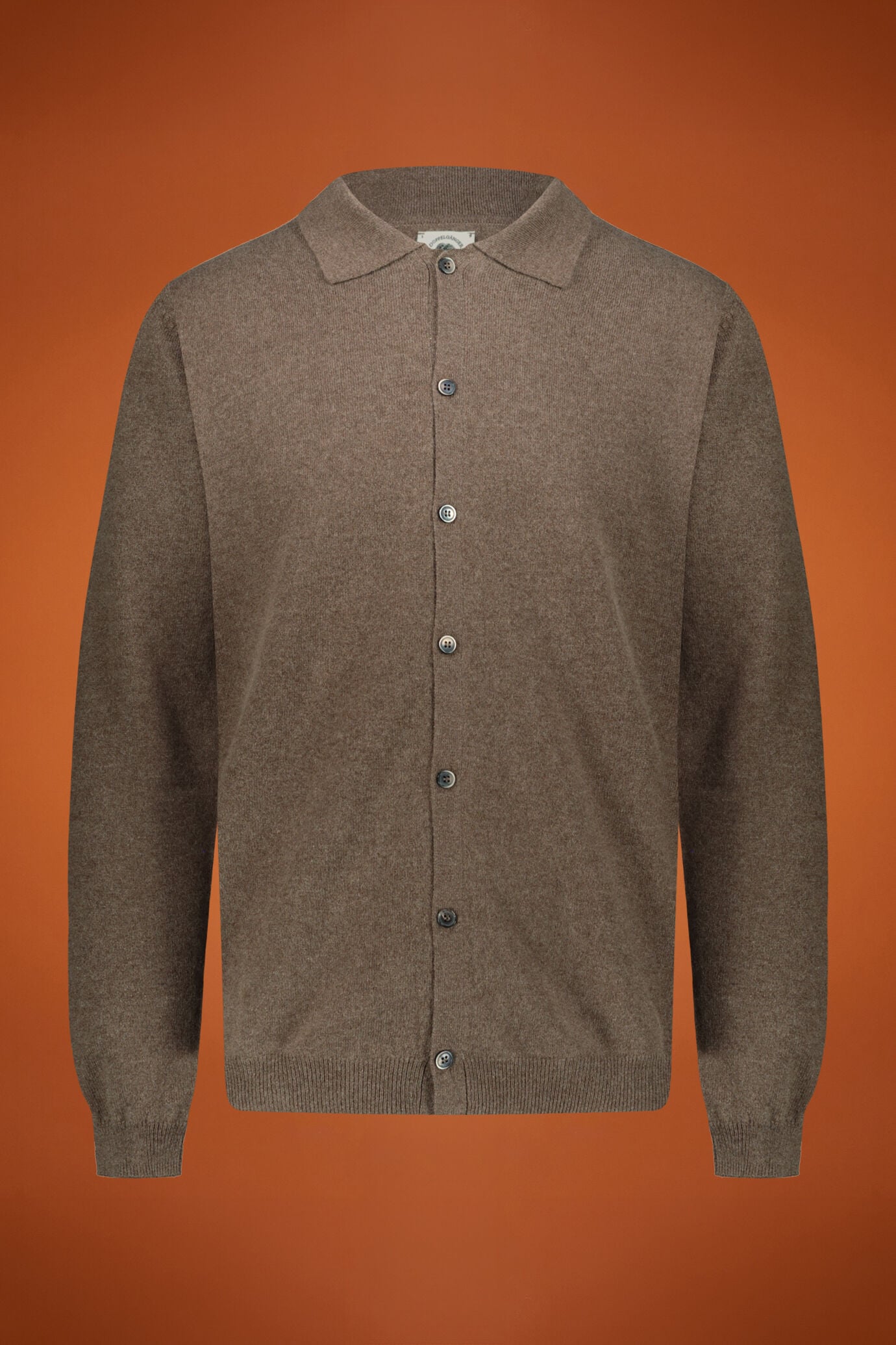 Doppelganger - Polo camicia genderless 100% cachemire regular fit