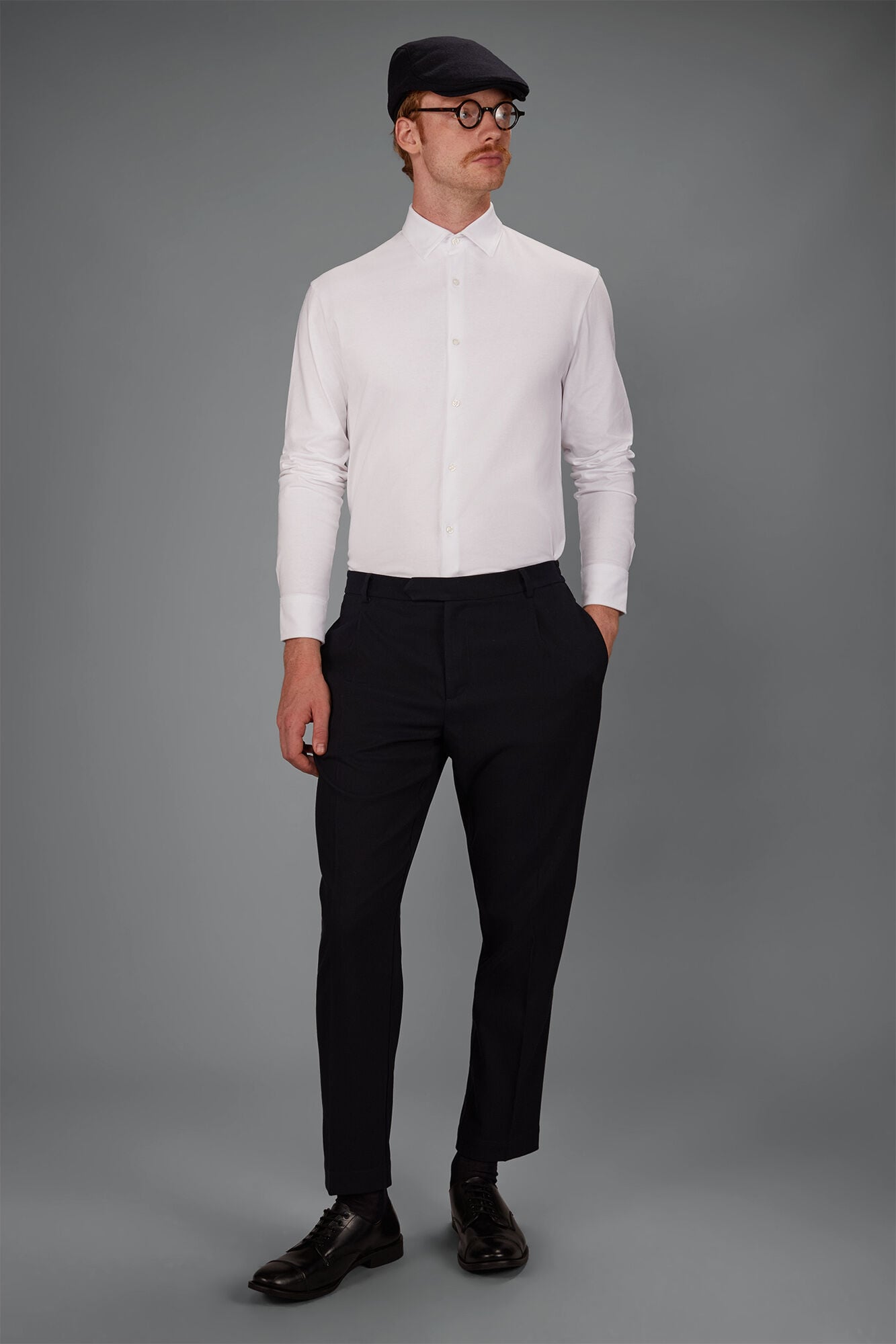 Doppelganger - Polo camicia uomo in 100% cotone regular fit