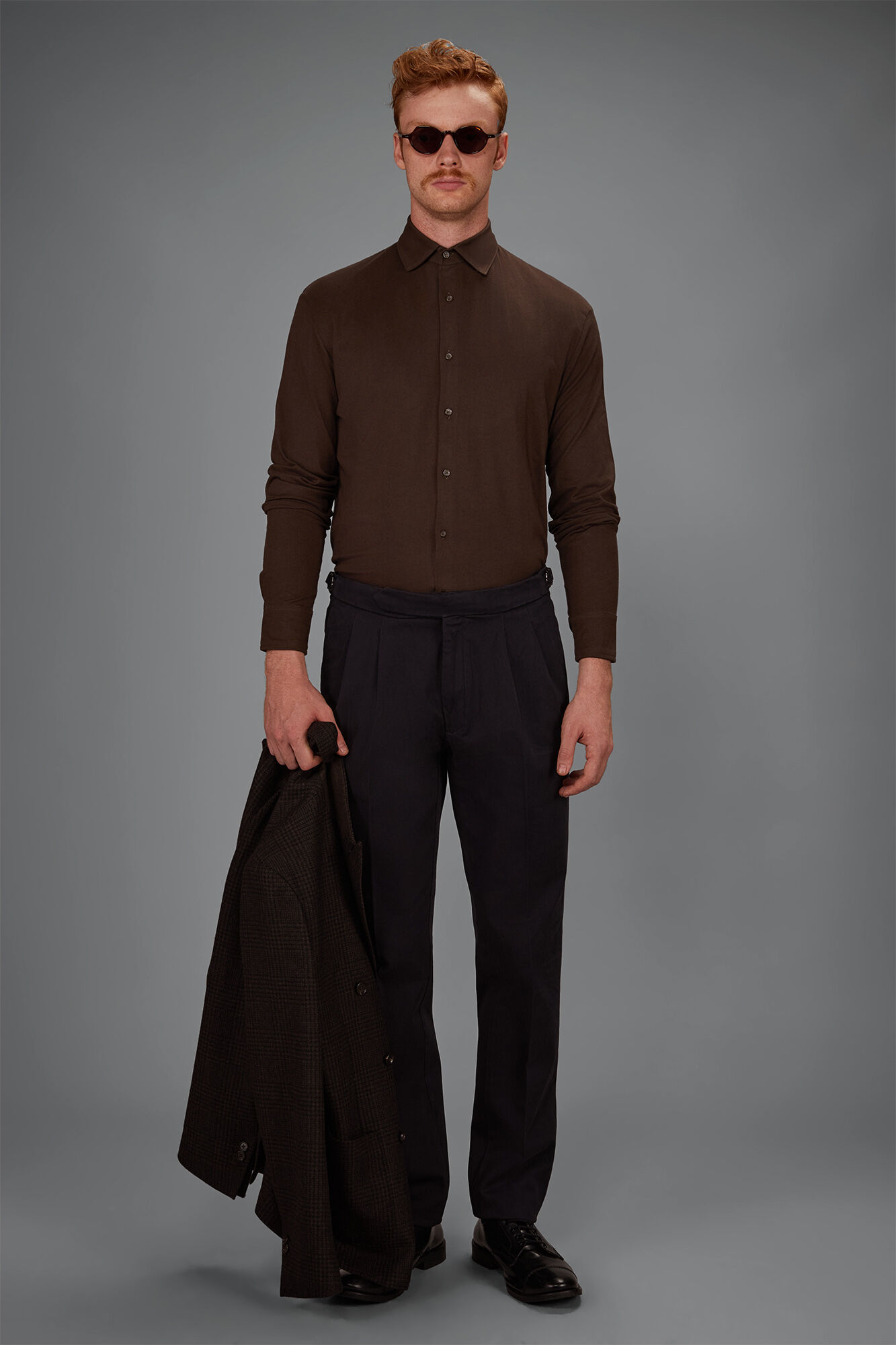 Doppelganger - Polo camicia uomo in 100% cotone regular fit