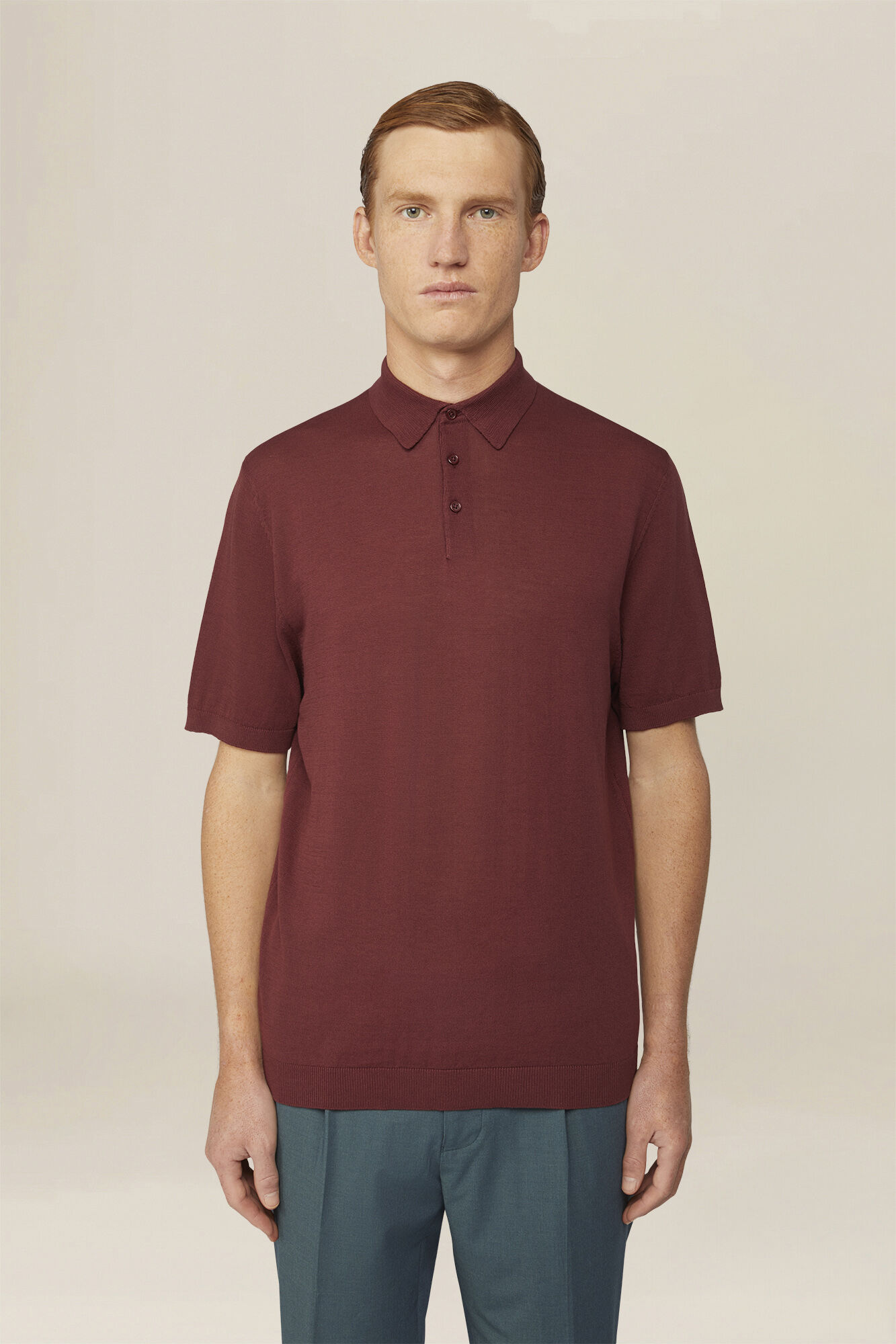 Doppelganger - Polo uomo a maglia in 100% cotone regular fit