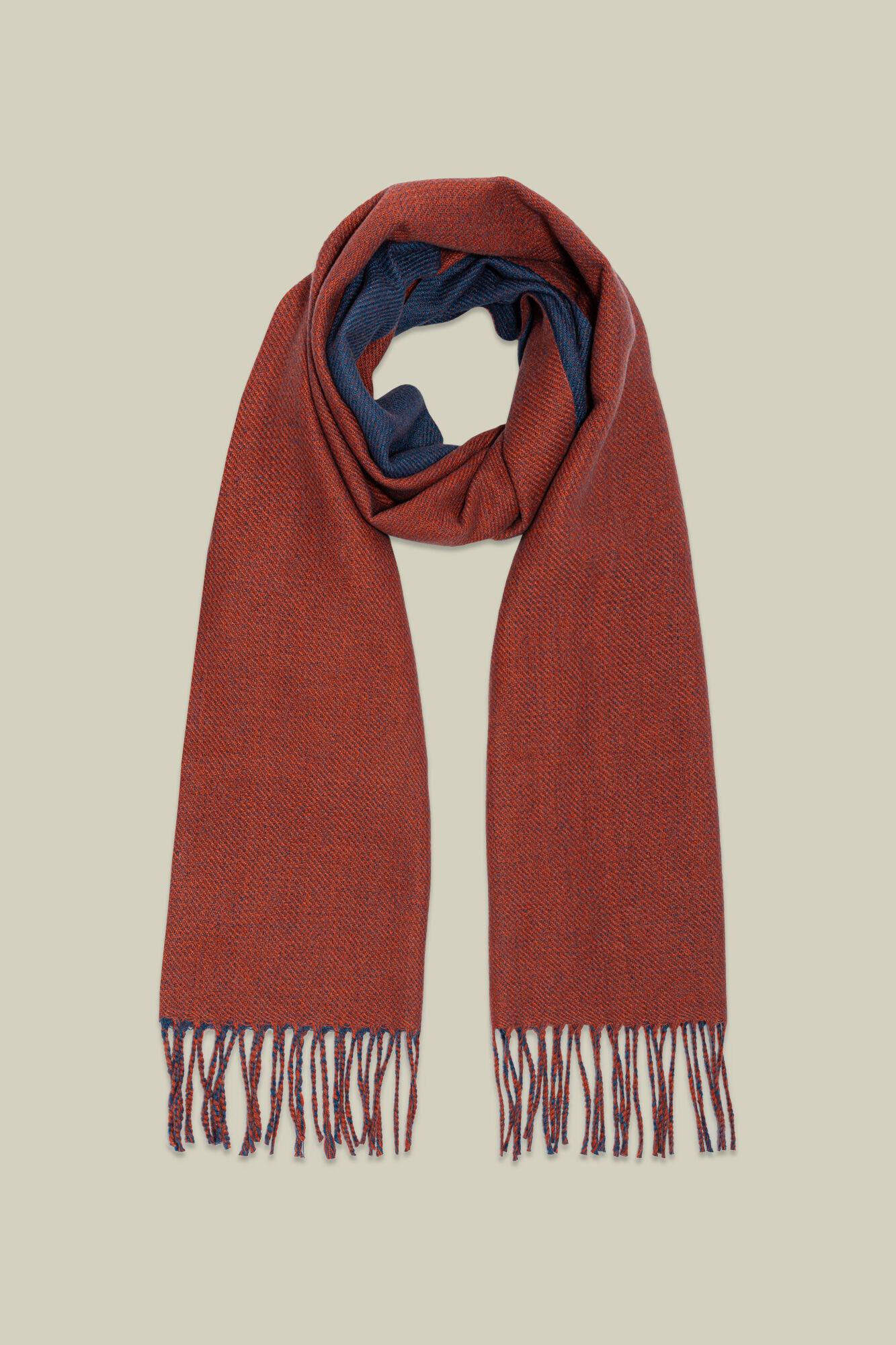 Doppelganger - Sciarpa uomo reversibile bicolore