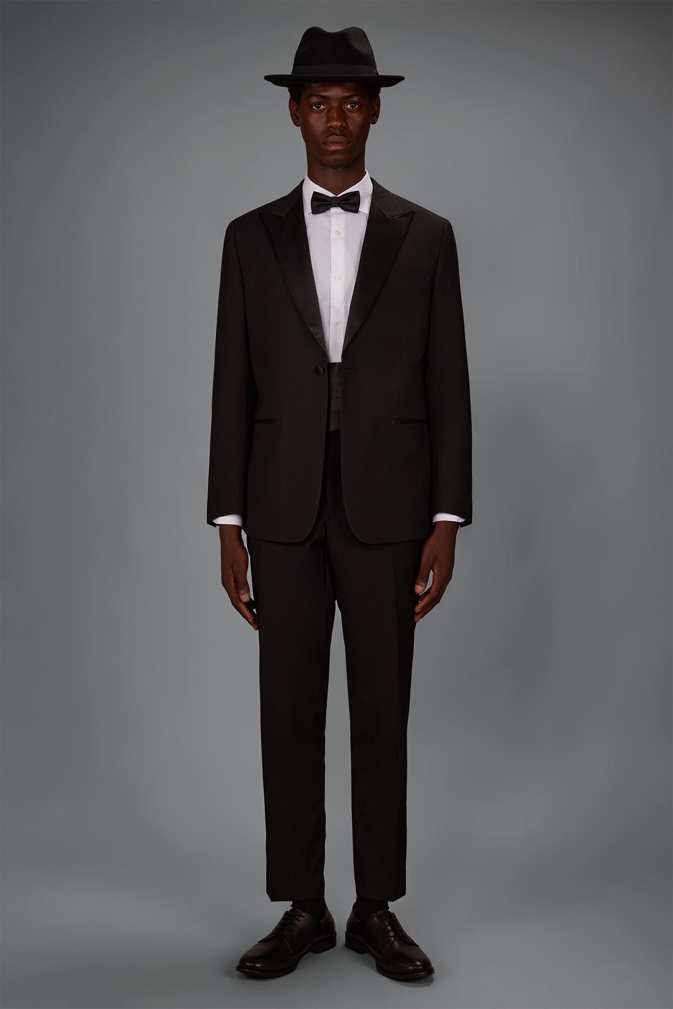 Doppelganger - Smoking uomo in tessuto twill regular fit