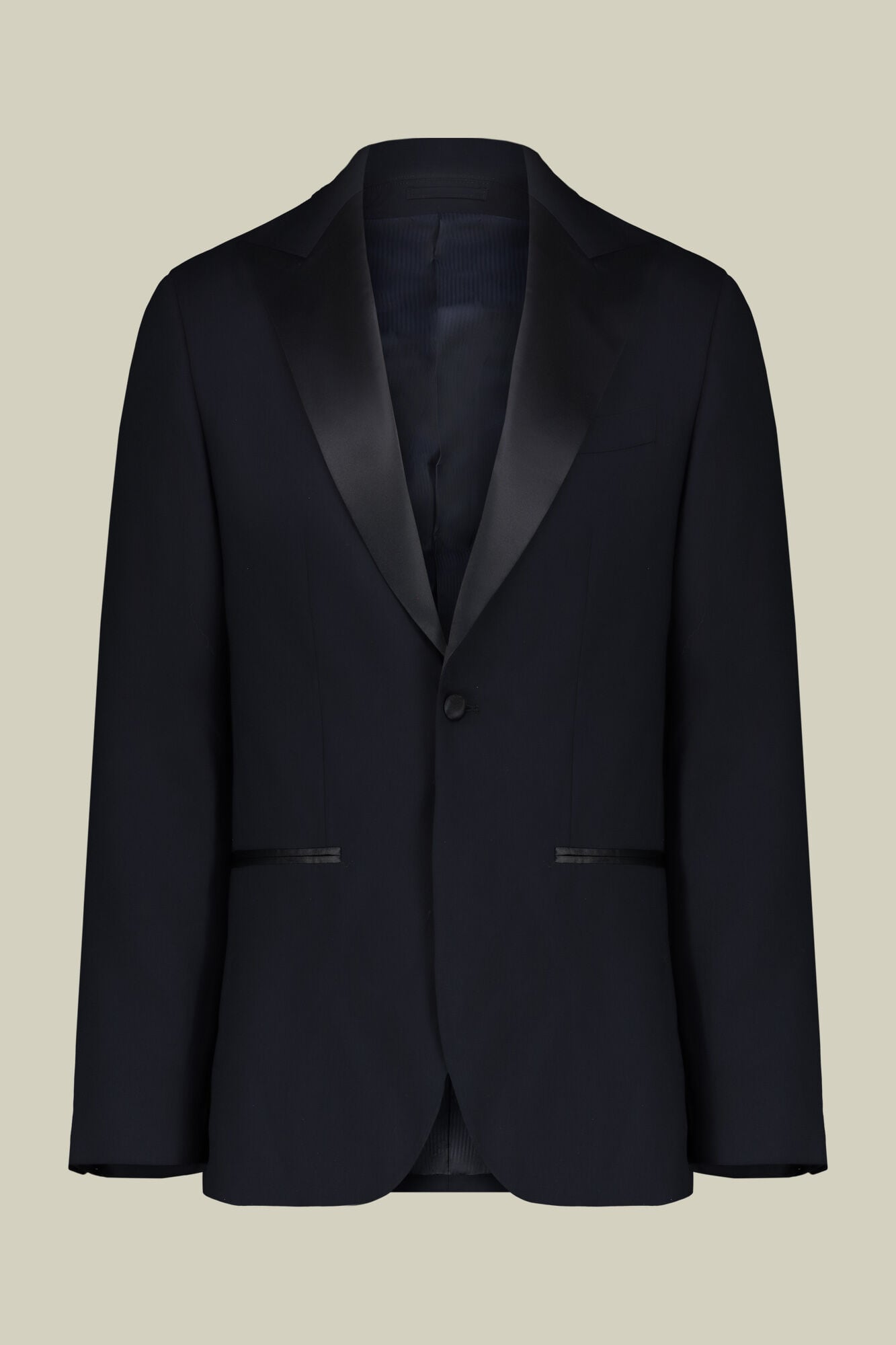 Doppelganger - Smoking uomo monopetto in tessuto twill serge con vestibilità regolare