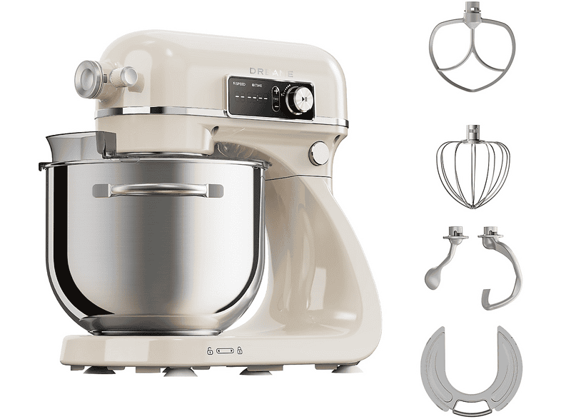 DREAME BIOKNEAD VIM IMPASTATRICE, 800 W, capacità ciotola 6 l, Crema