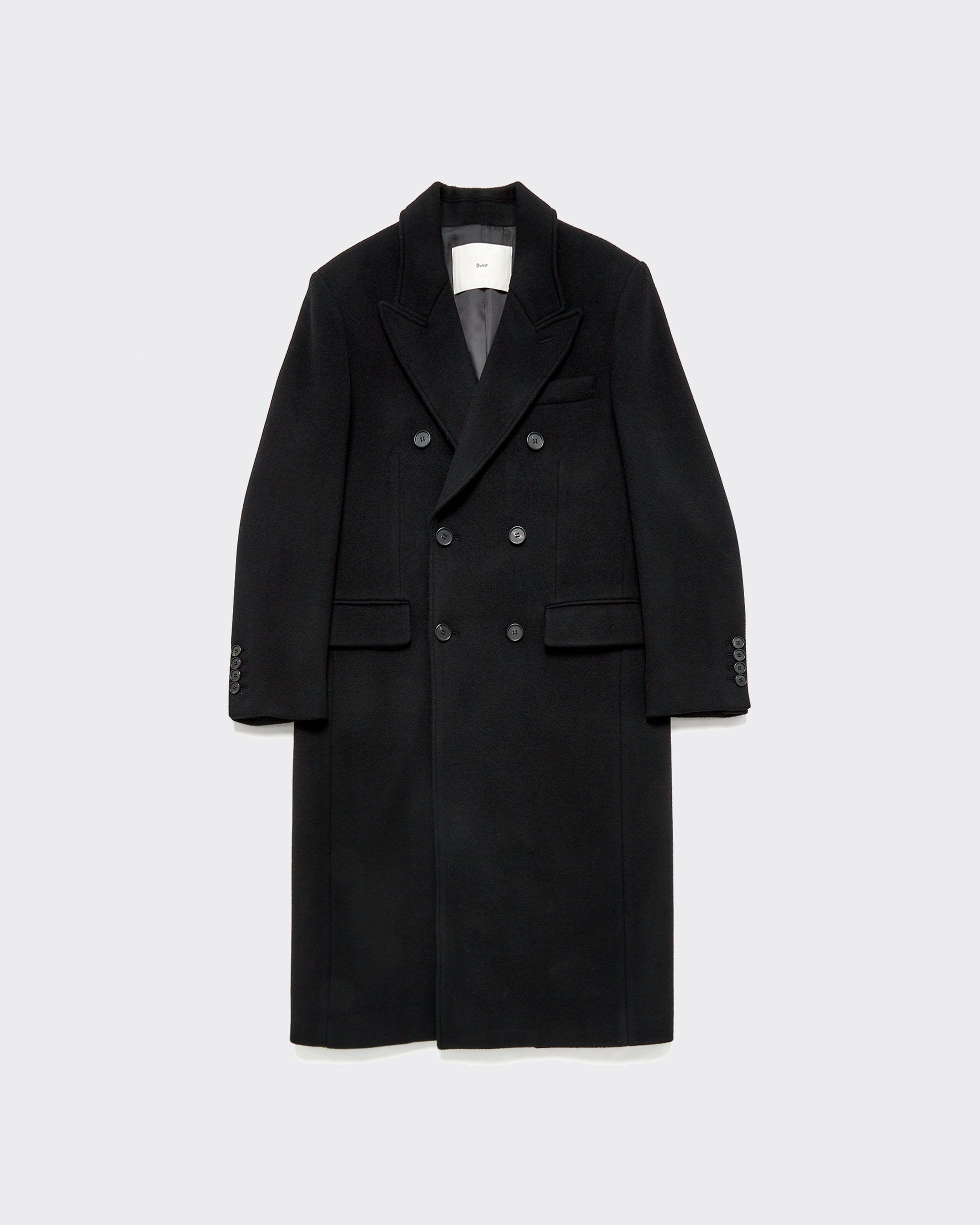 Dunst Cappotto Tailored Double-Breasted Cashmere Nero