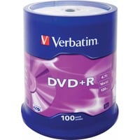 DVD+R Matt Silver 4,7 GB 100 pz, Supporti vergini DVD