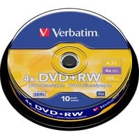 DVD+RW Matt Silver 4,7 GB 10 pz, Supporti vergini DVD DVD+RW Matt Silver 4,7 GB 10 pz, Supporti vergini DVD