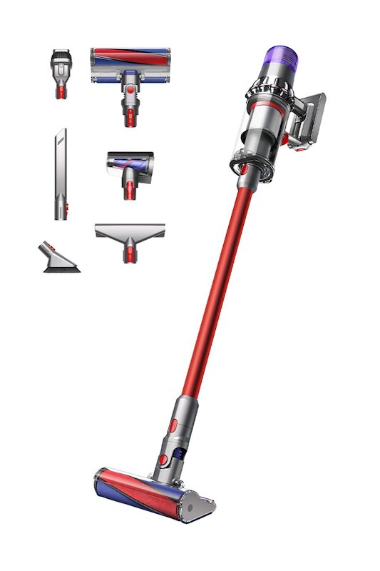 Dyson - Scopa Elettrica V11 Fluffy-nickel/red