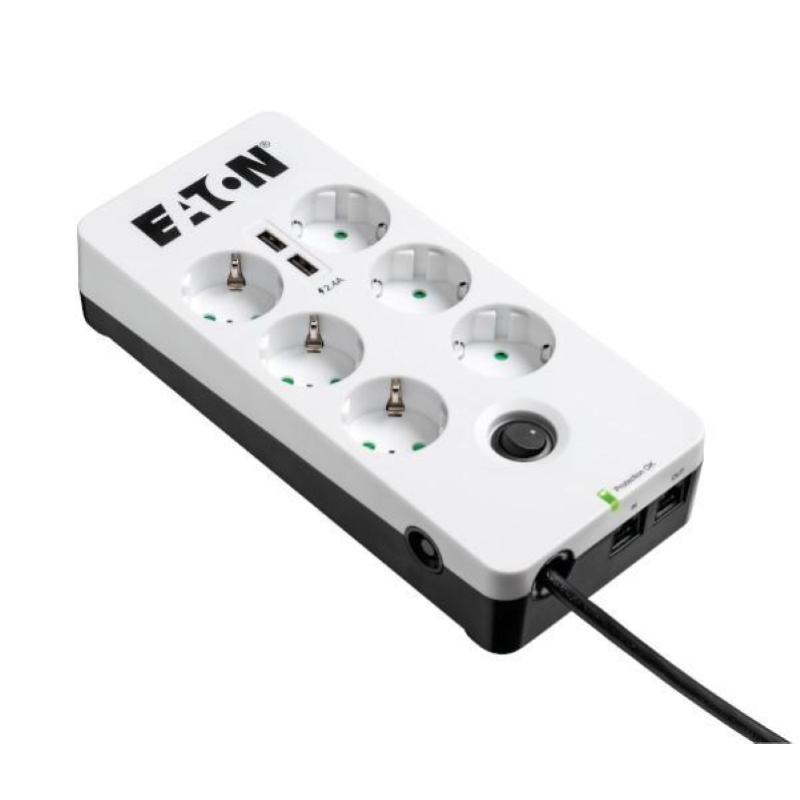 Eaton pb6tud protezione da sovraccarico nero, bianco 6 presa(e) ac 220 - 250 v 1,5 m