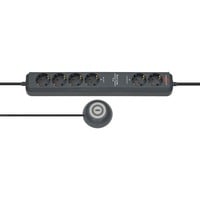 Eco-Line Comfort Switch prolunghe e multiple 2 m 6 presa(e) AC Antracite, Ciabatta