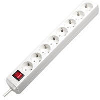 Eco-Line + Switch & 1,5 mm² Ø Cable Bianco 8 presa(e) AC 3 m, Ciabatta