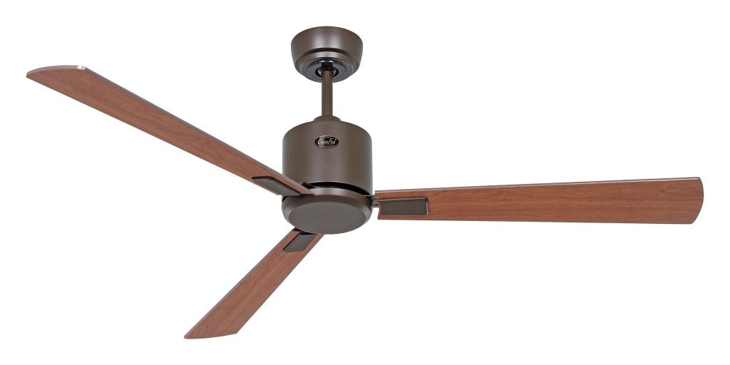 ECO NEO III 132, Ventilatore senza Luce Corpo Marrone, CasaFan Colore Pale: Noce e Ciliegio, Corpo: Marrone