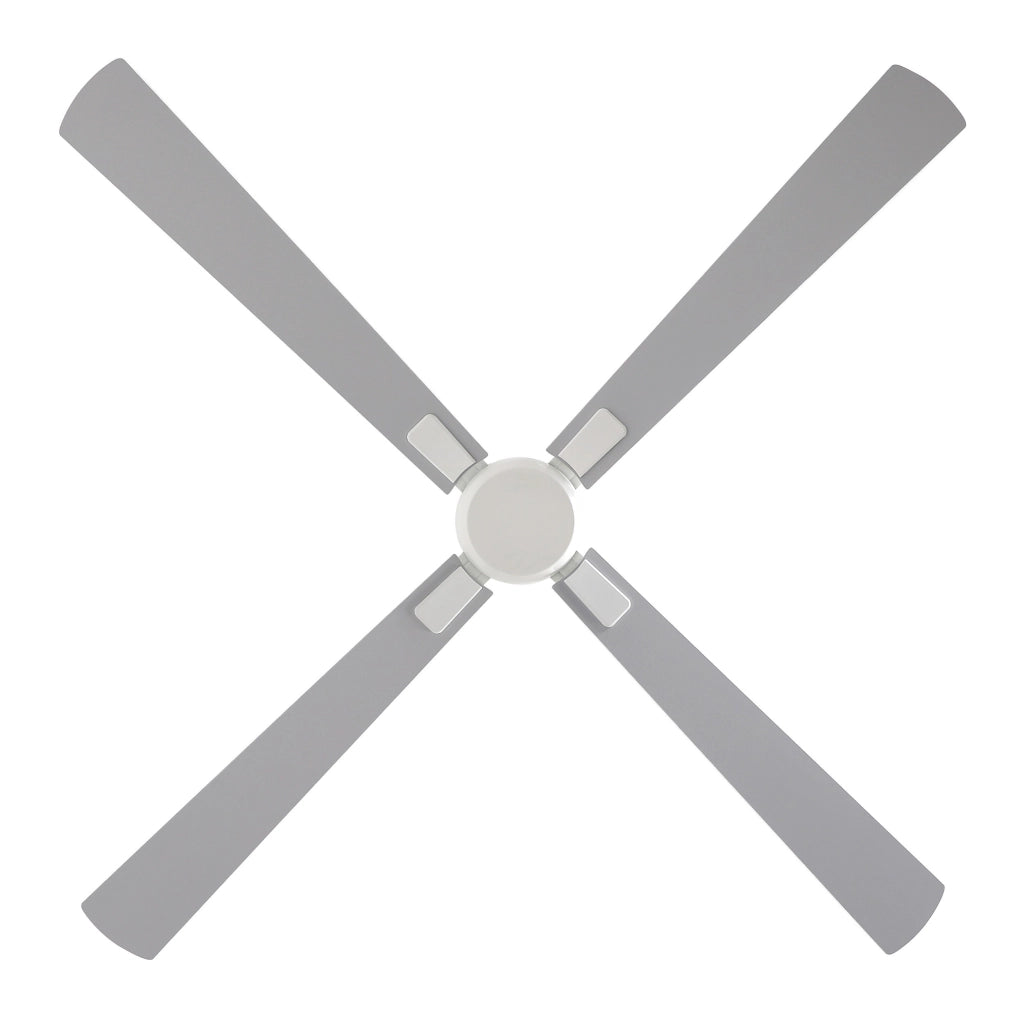 ECO NEO III 152, Ventilatore senza Luce Corpo Bianco, CasaFan Colore Pale: Bianco e Grigio, Corpo: Bianco