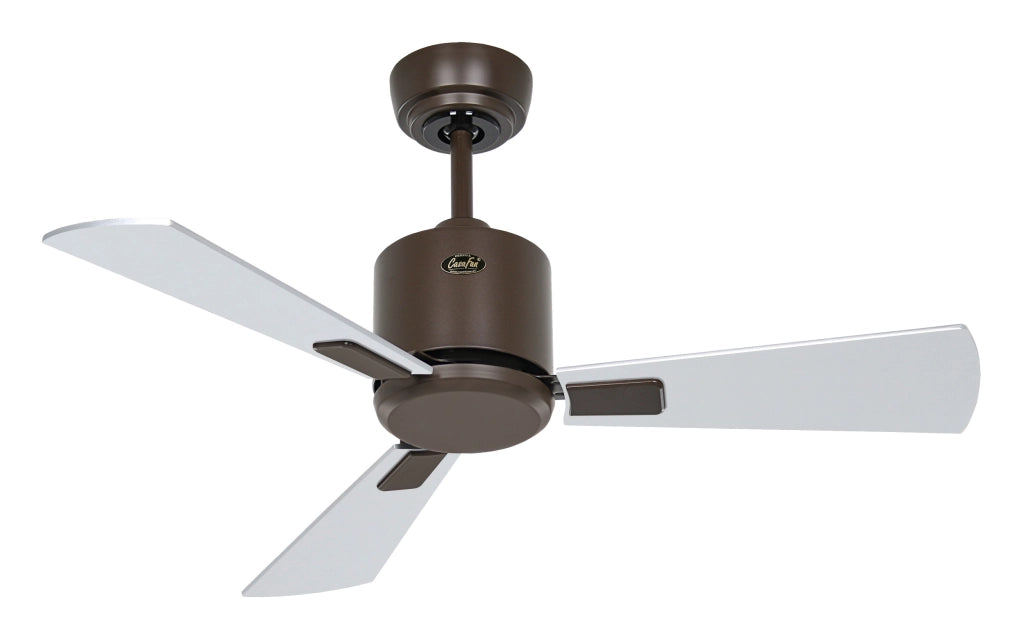ECO NEO III 92, Ventilatore senza luce corpo marrone, CasaFan Colore Pale: Wenge e Grigio, Corpo: Marrone